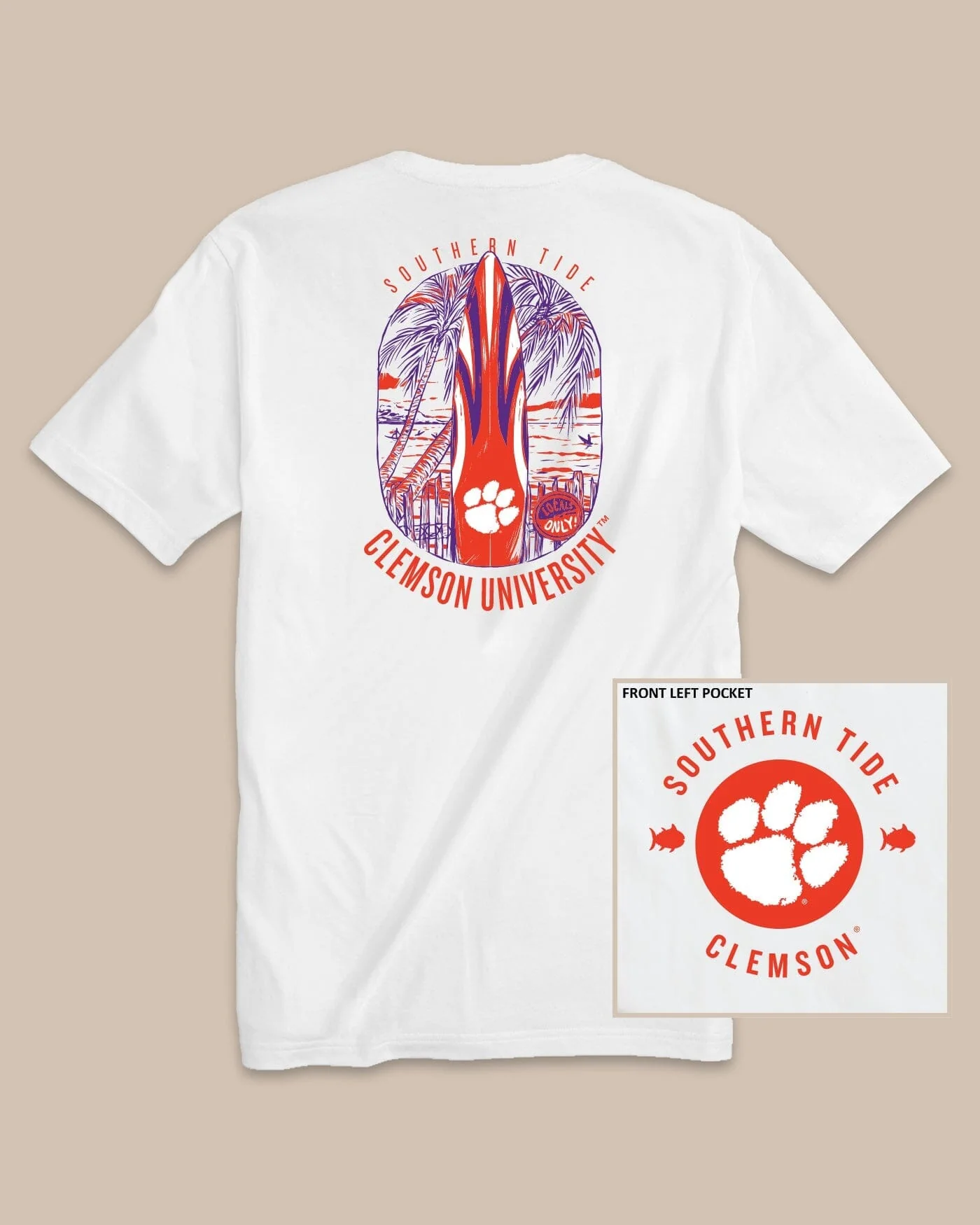 Clemson Tigers Gameday Locals Only T-Shirt - Image 2