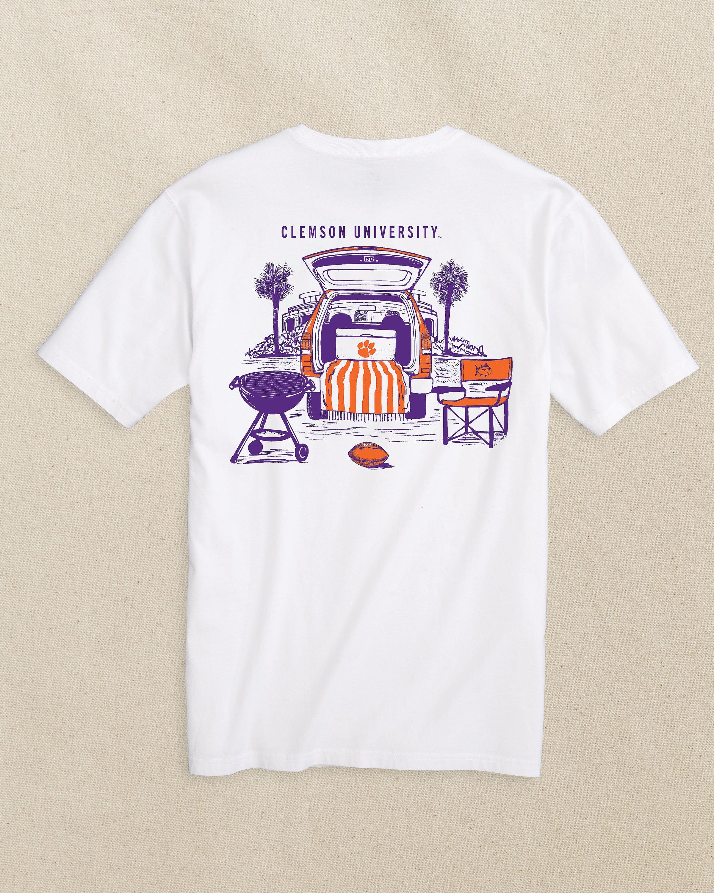 Clemson Tigers Stadium View Short Sleeve T-Shirt