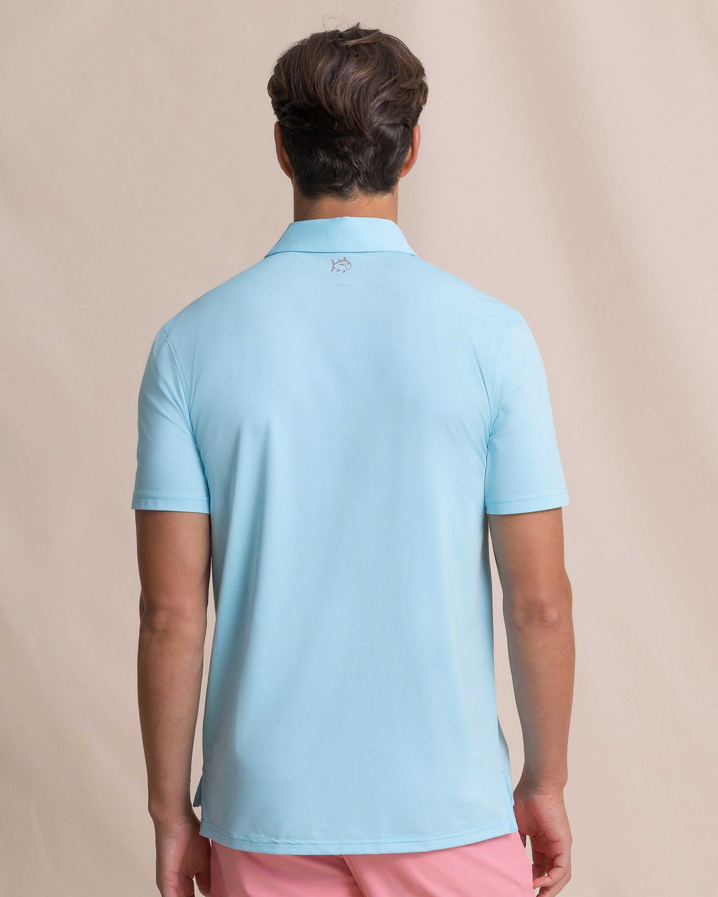Coastal Breeze® Heather Performance Polo - Heather Tropical Breeze Blue - Image 5