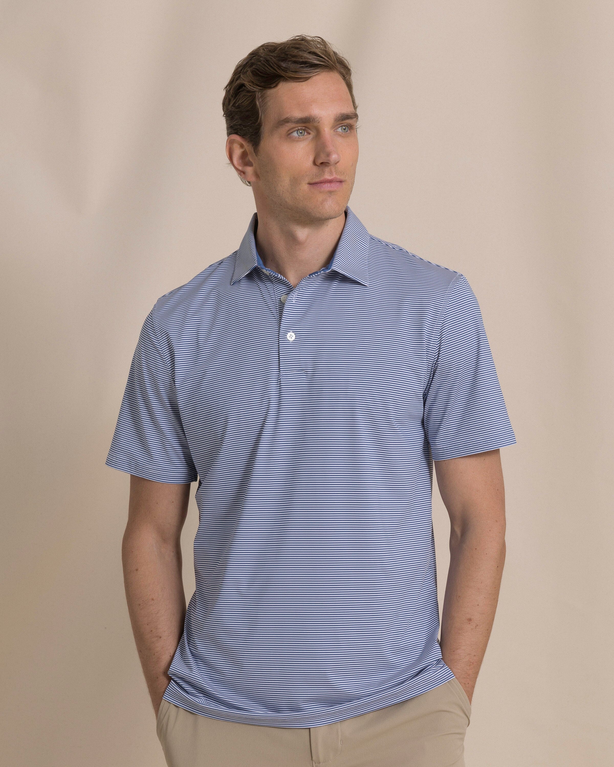 Coastal Breeze® Meadowbrook Stripe Performance Polo - Image 17
