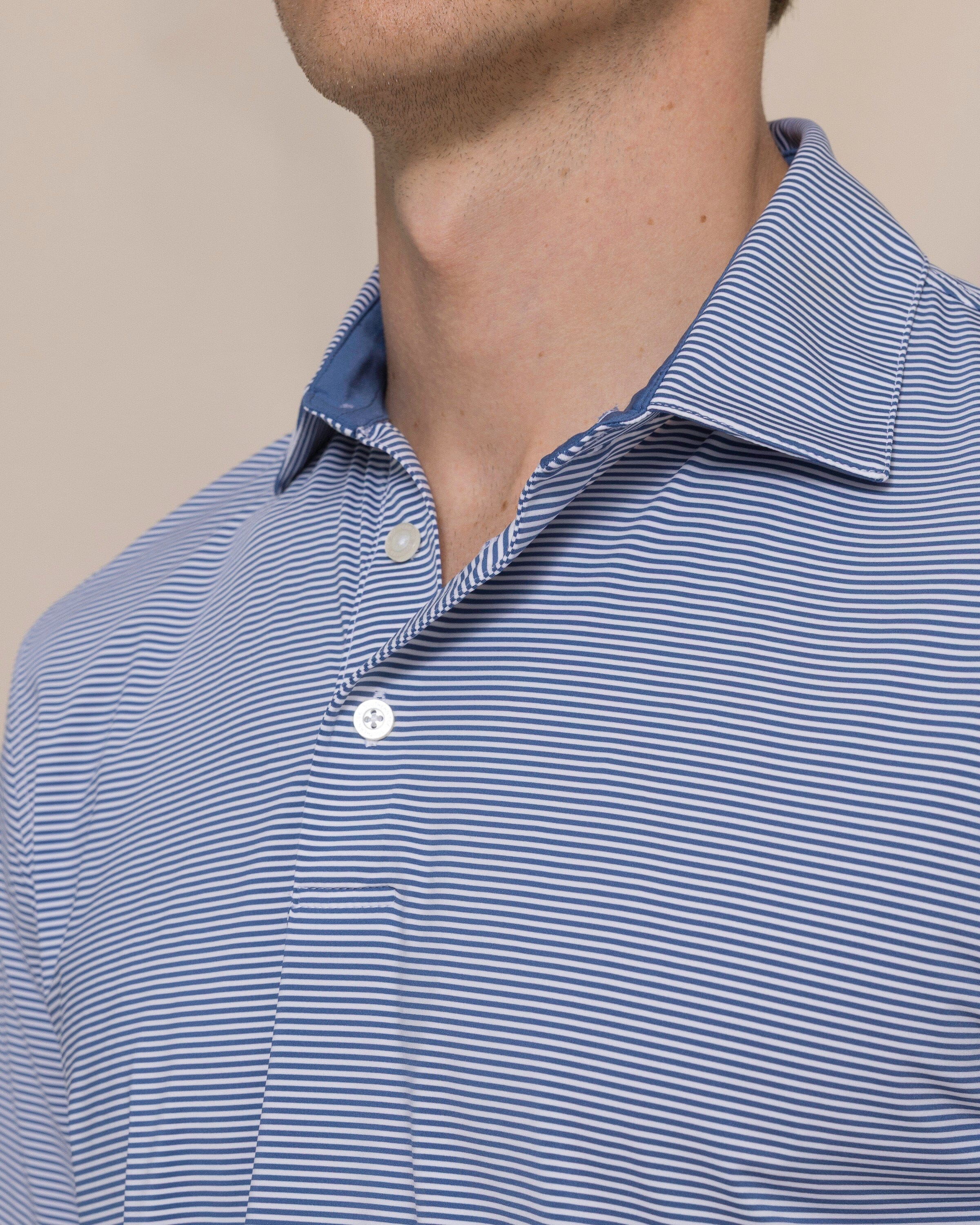 Coastal Breeze® Meadowbrook Stripe Performance Polo - Image 3