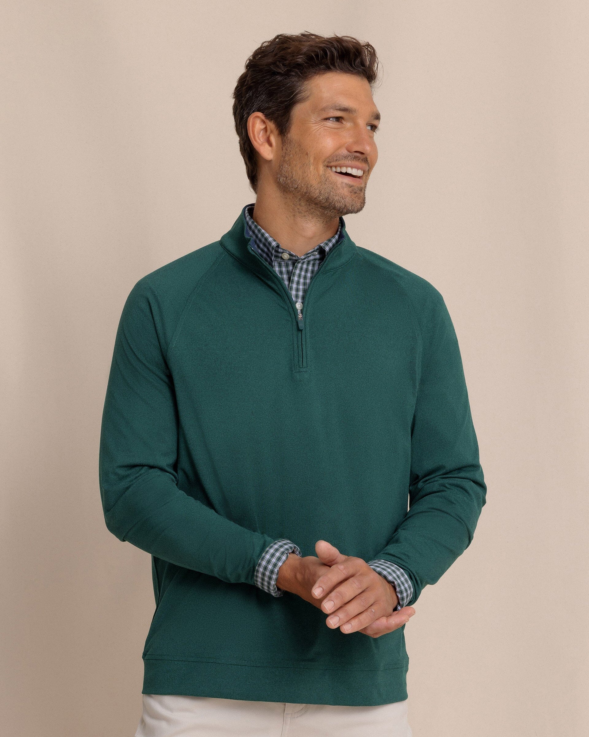 Cruiser Heather Quarter Zip Pullover - Heather Salt Meadow - Image 3
