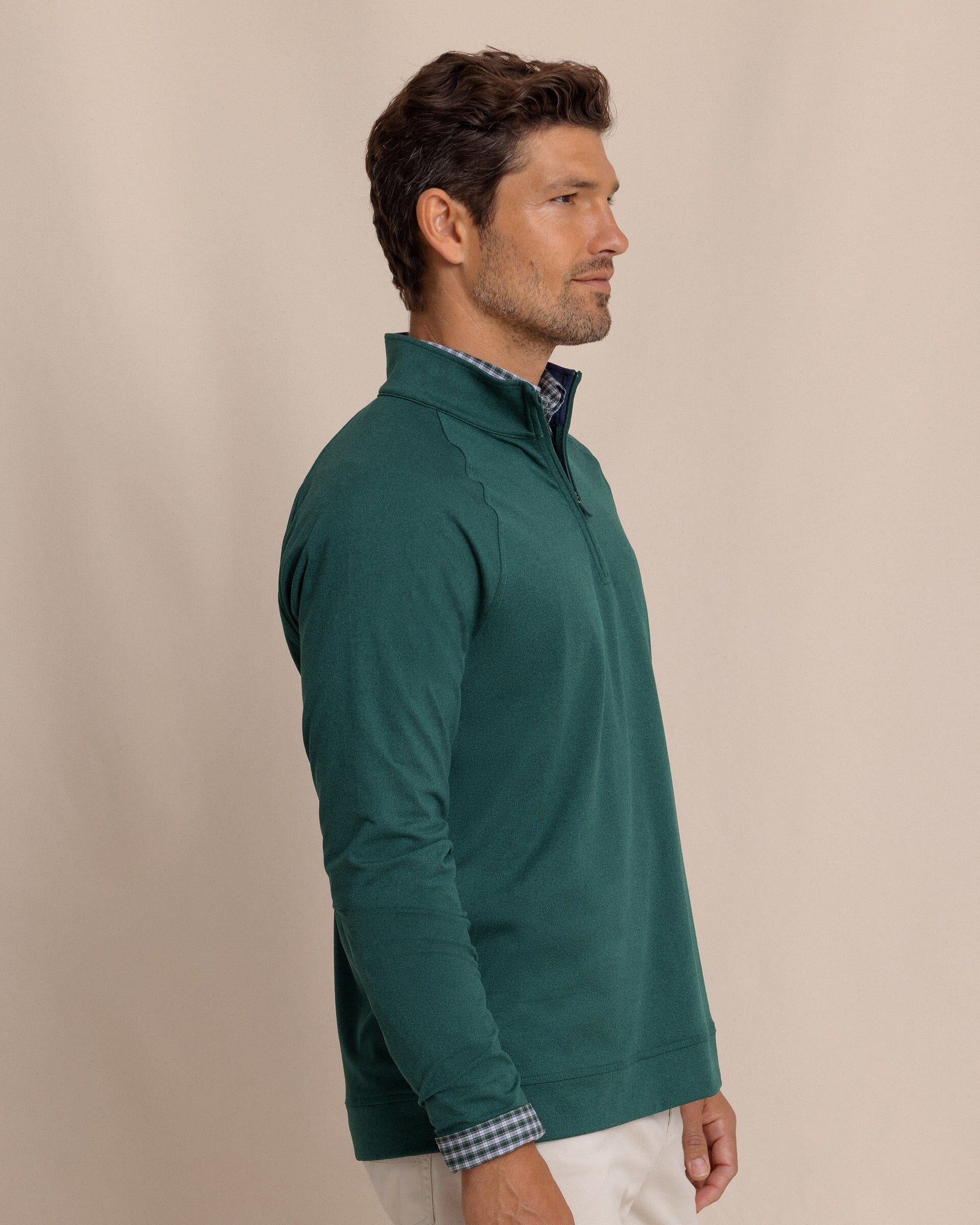 Cruiser Heather Quarter Zip Pullover - Heather Salt Meadow - Image 5