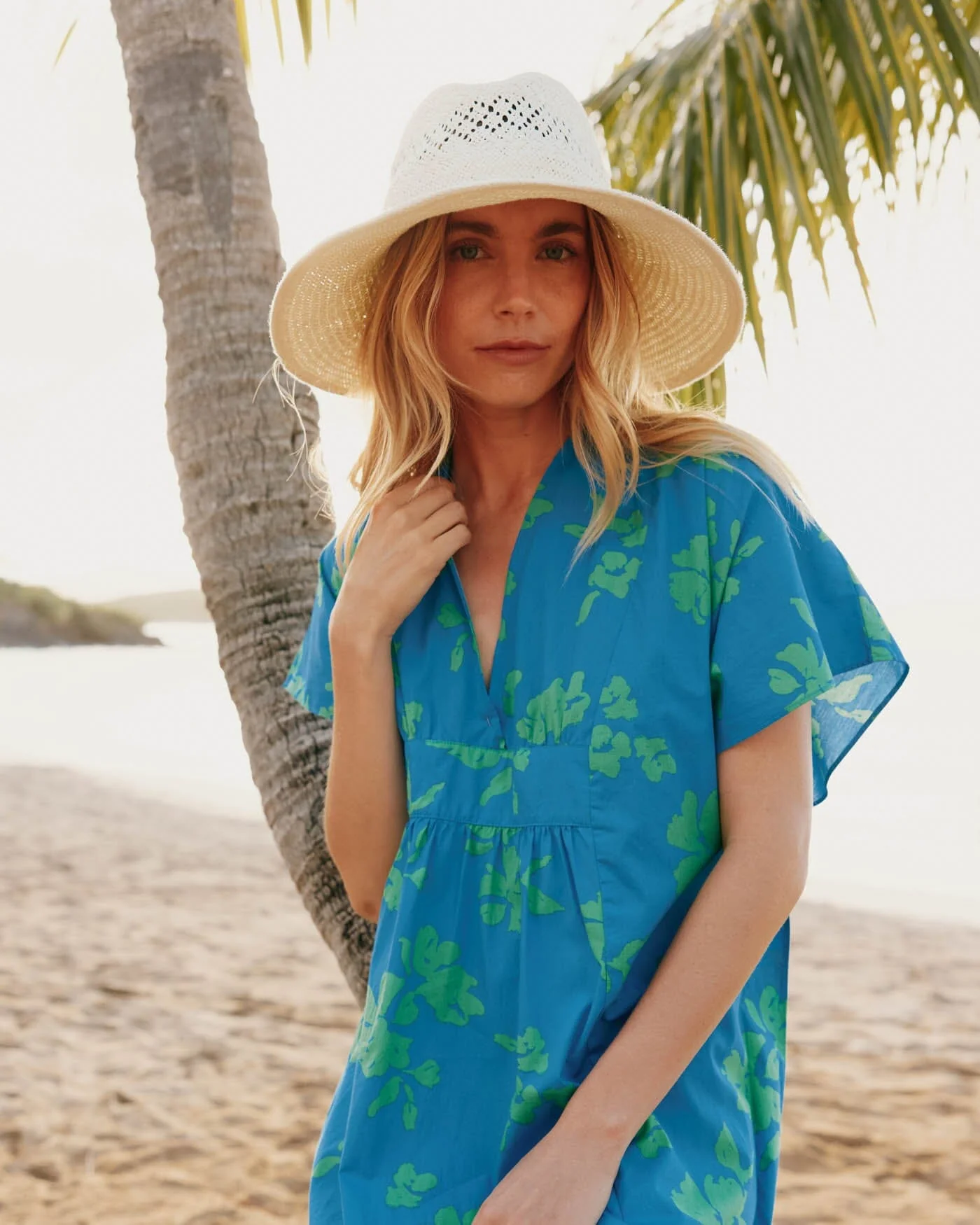 Diamond Packable Beach Hat - Image 5