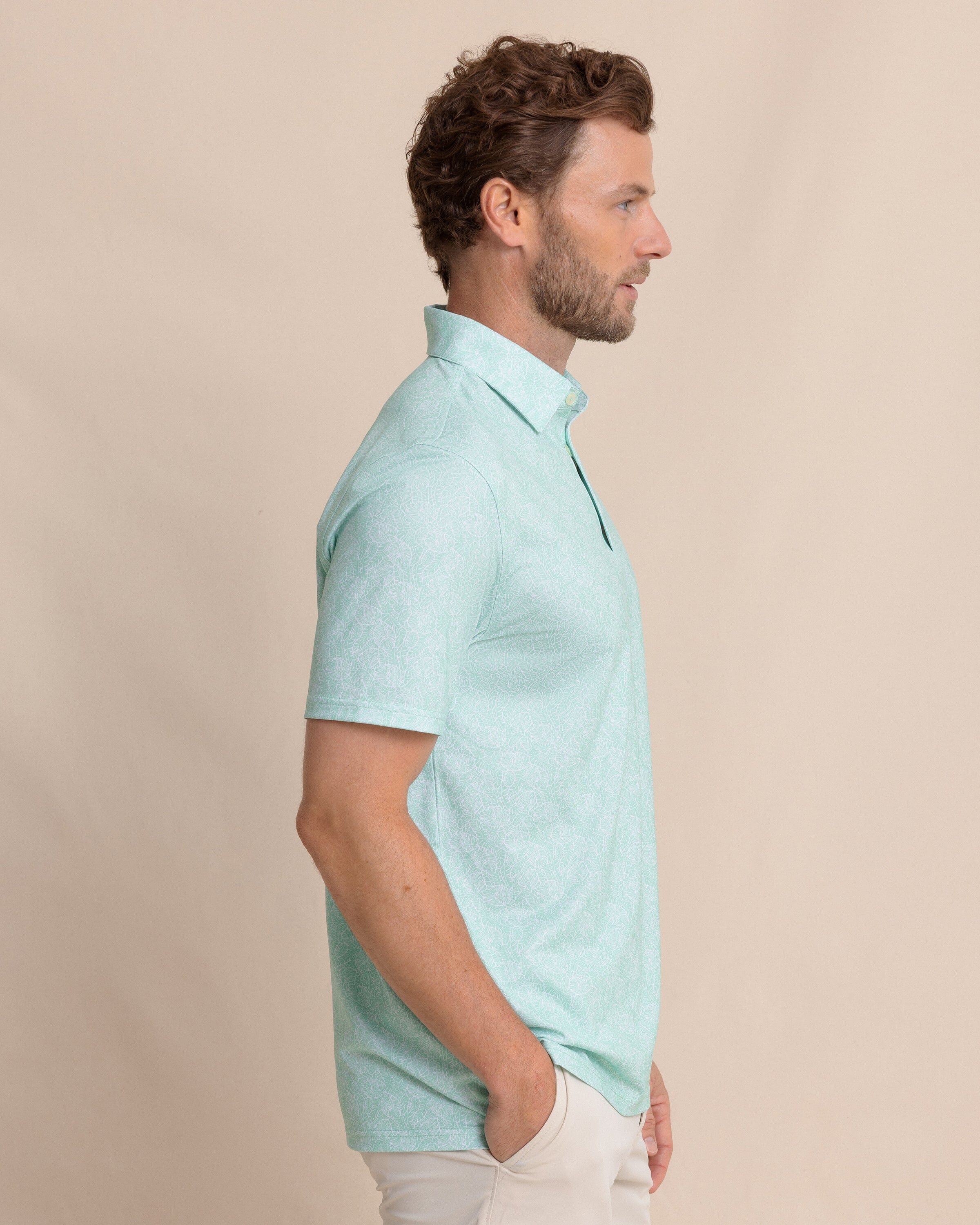 Driver Beach Palms Printed Polo - Image 4