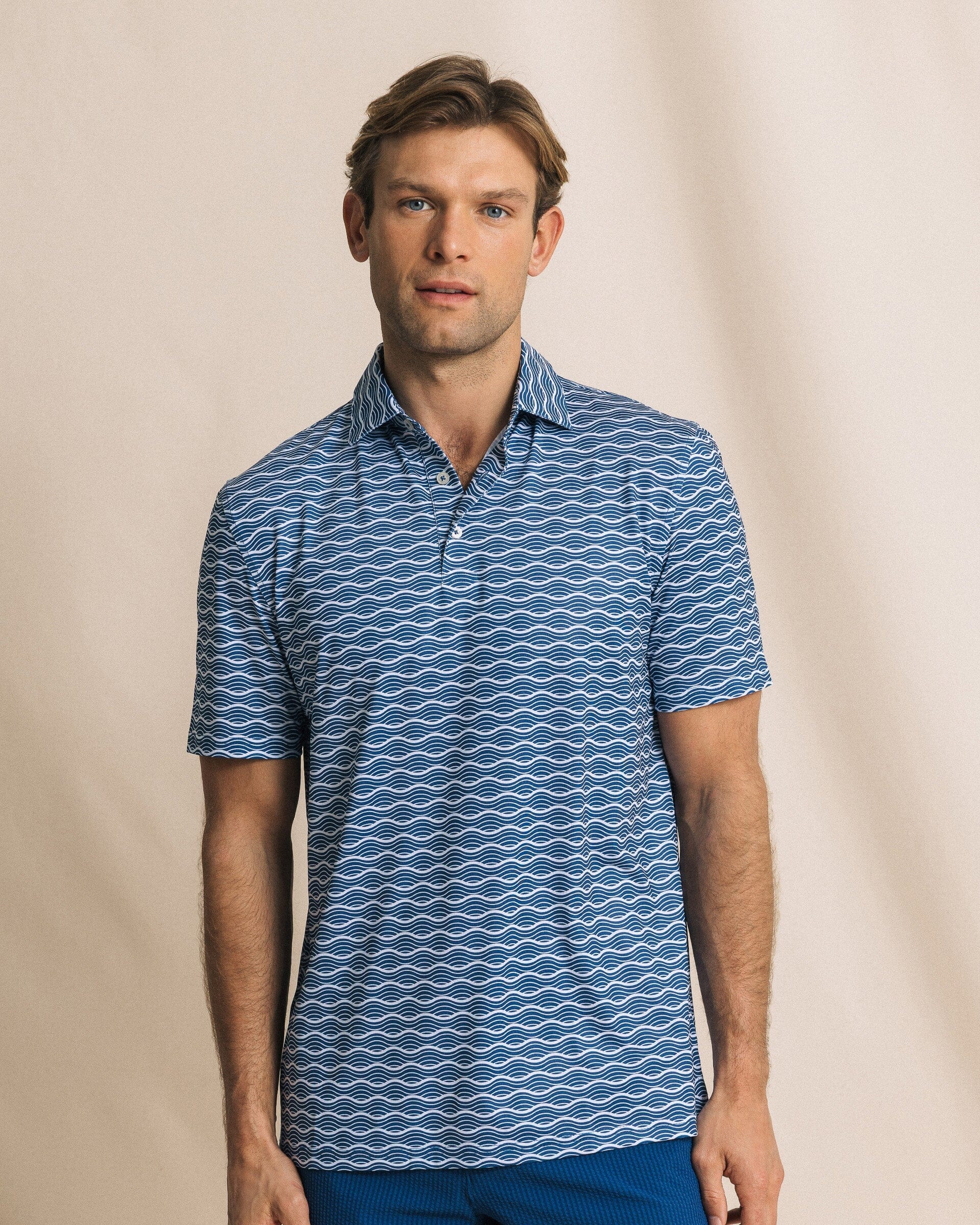 Driver Ocean Echo Printed Polo - Image 2