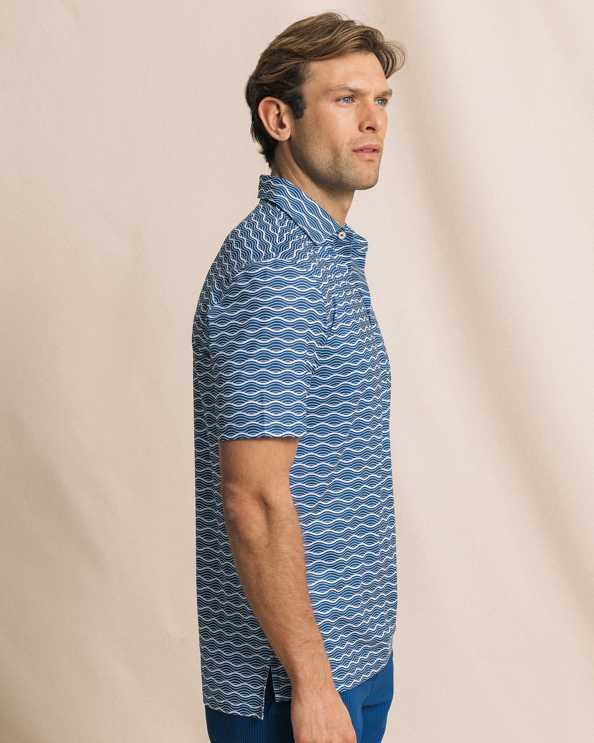 Driver Ocean Echo Printed Polo - Image 4