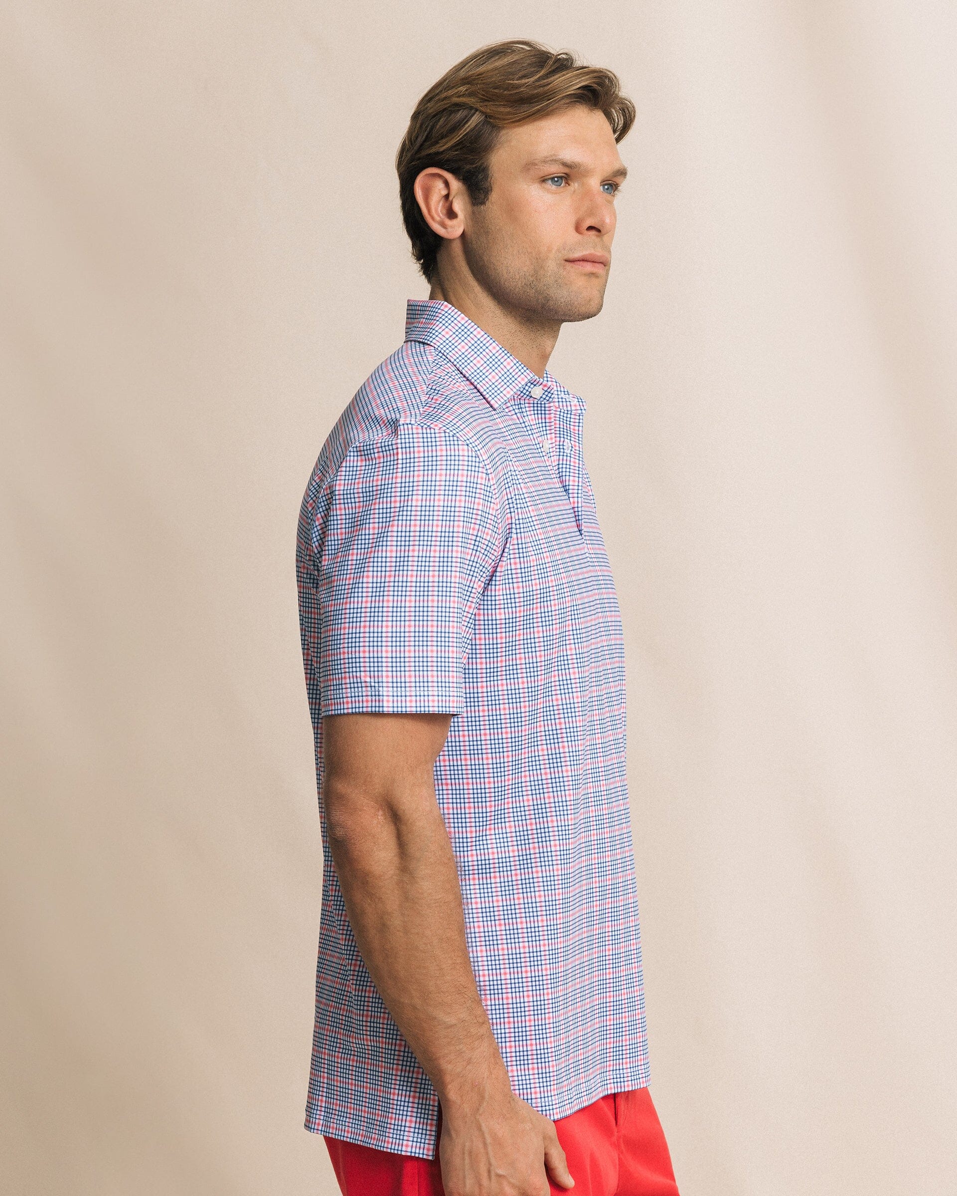 Driver Surfside Retreat Plaid Polo - Image 4