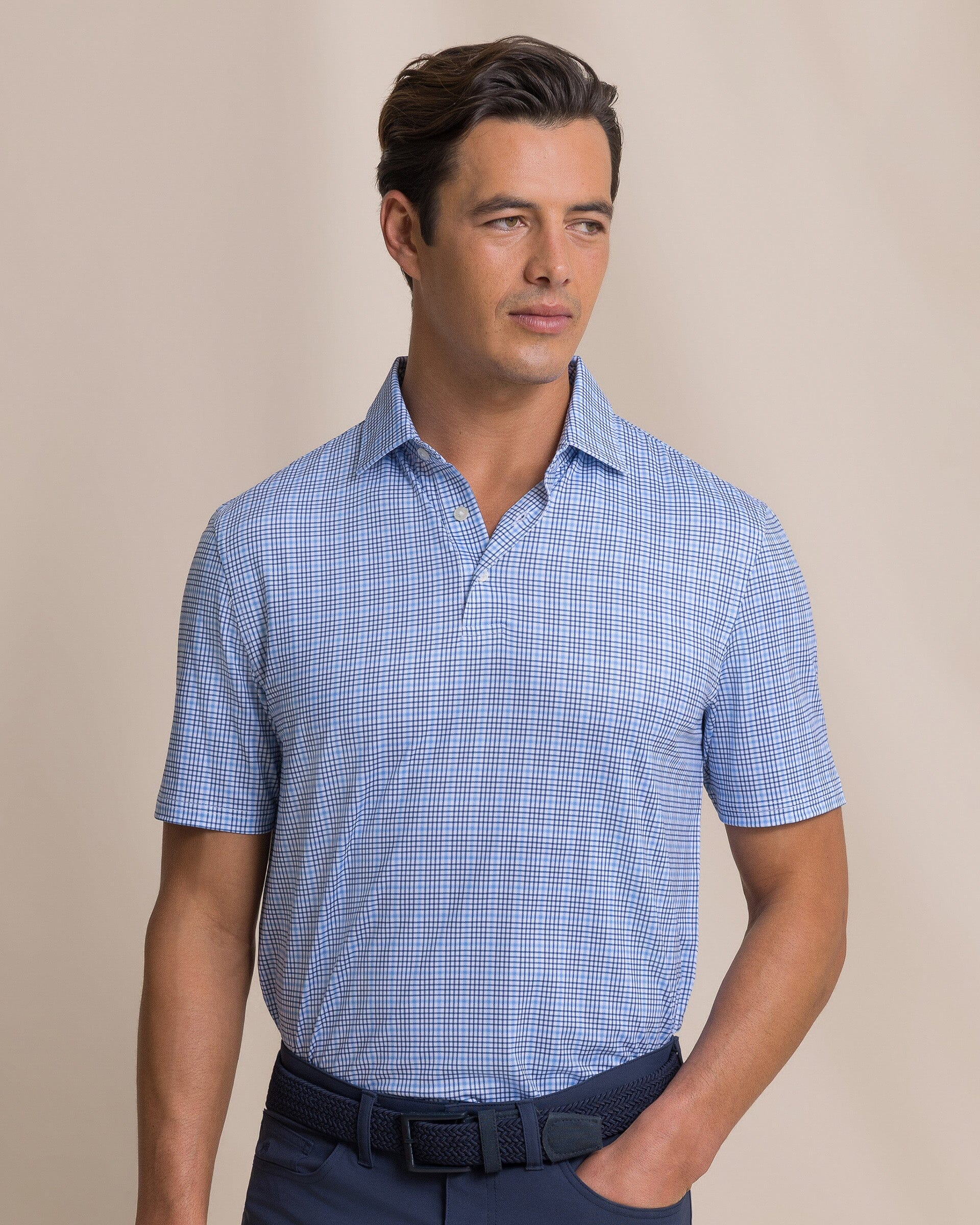 Driver Surfside Retreat Plaid Polo - Image 9