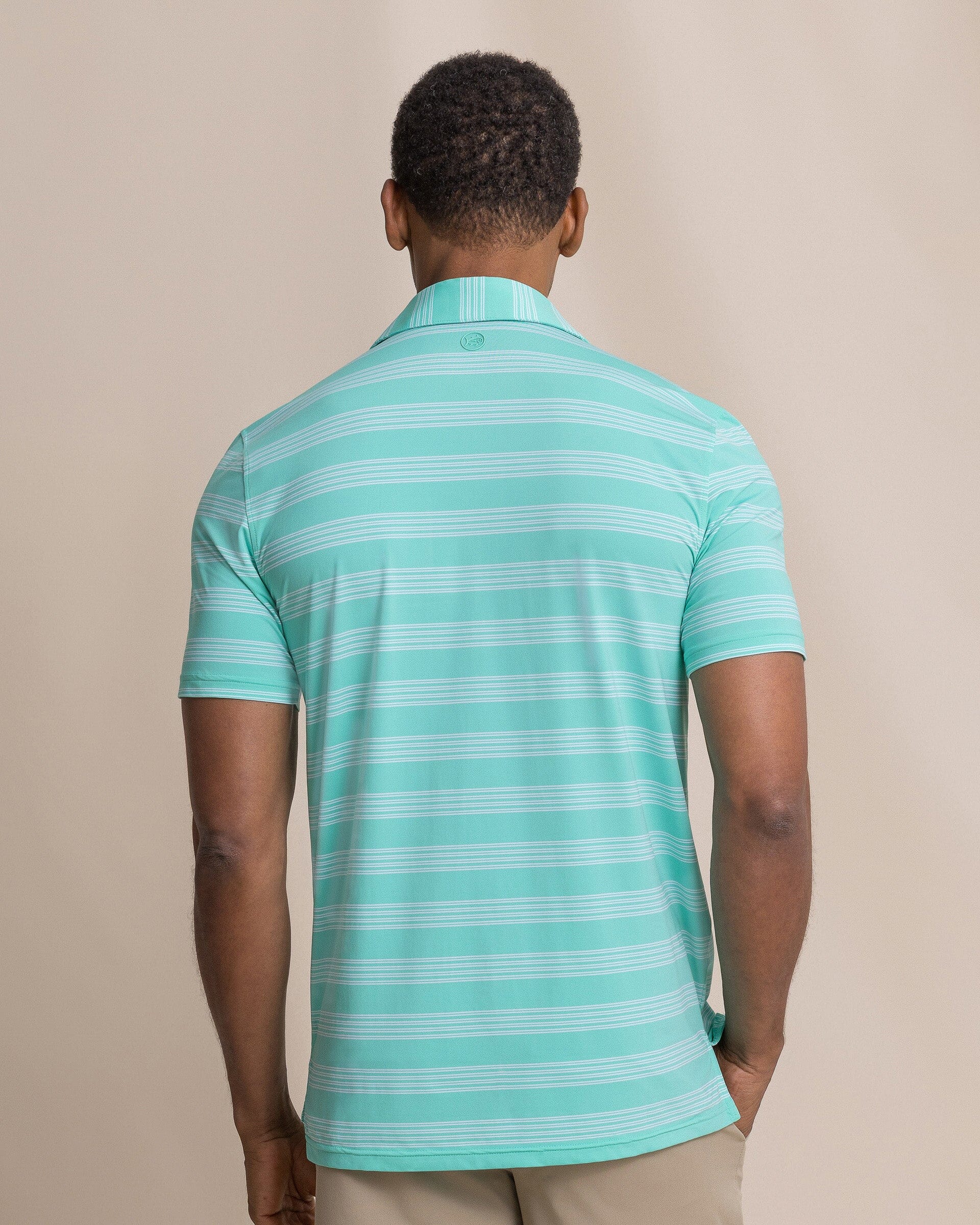 Dune Crest Stripe Coastal Breeze® Performance Polo - Image 16