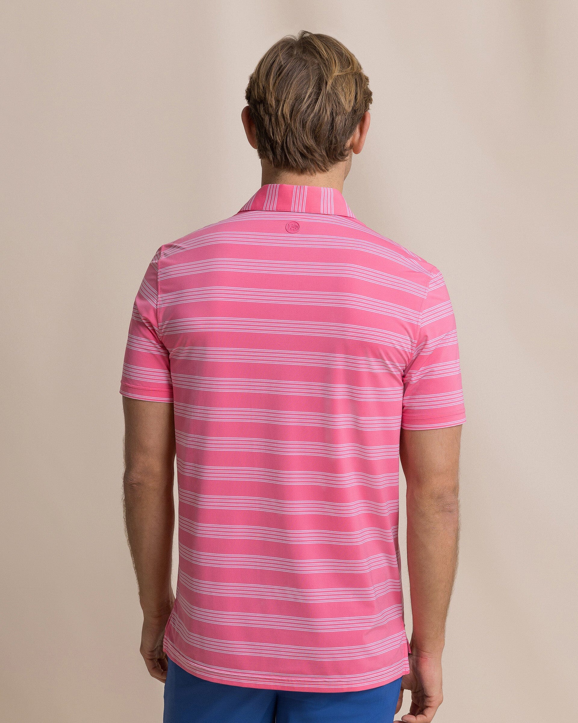 Dune Crest Stripe Coastal Breeze® Performance Polo - Image 5
