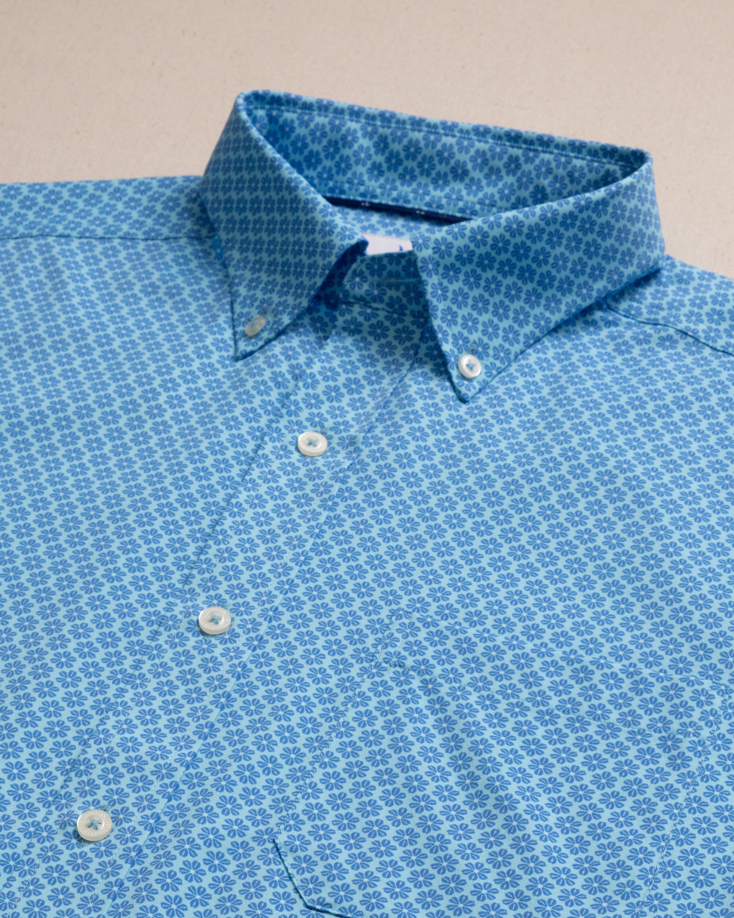 Flower Garden Coastal Breeze® Short Sleeve Sport Shirt - Image 2