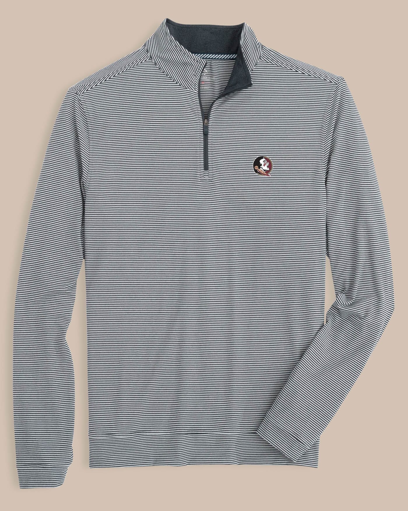 FSU Seminoles Cruiser Micro-Stripe Heather Quarter Zip - Image 2