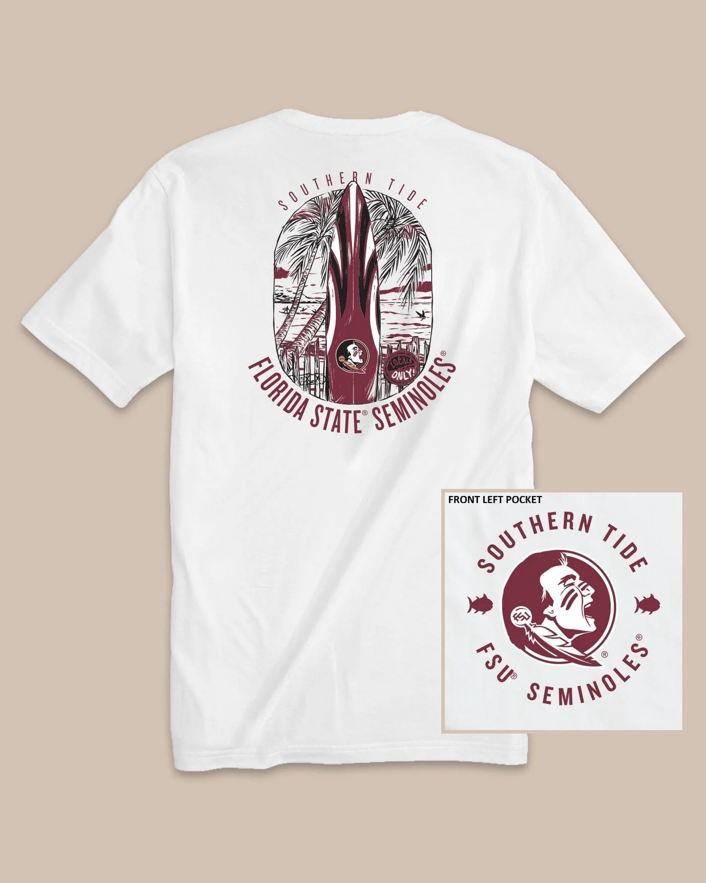 FSU Seminoles Gameday Locals Only T-Shirt - Image 2