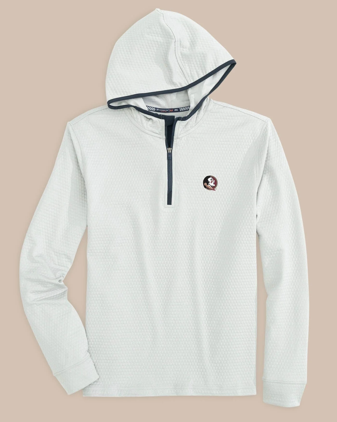 FSU Seminoles Scuttle Heather Quarter Zip Hoodie - Image 2