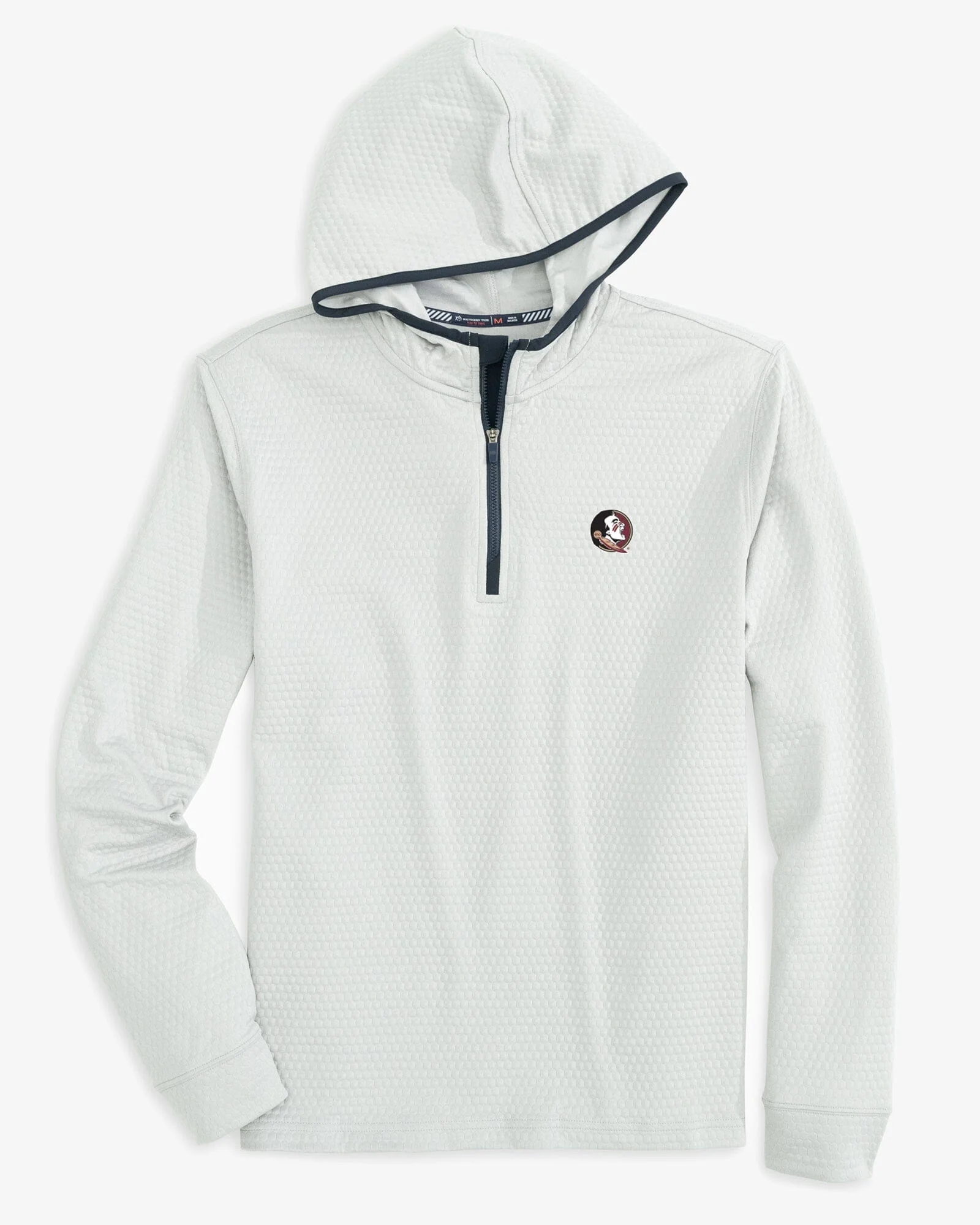 FSU Seminoles Scuttle Heather Quarter Zip Hoodie - Image 3