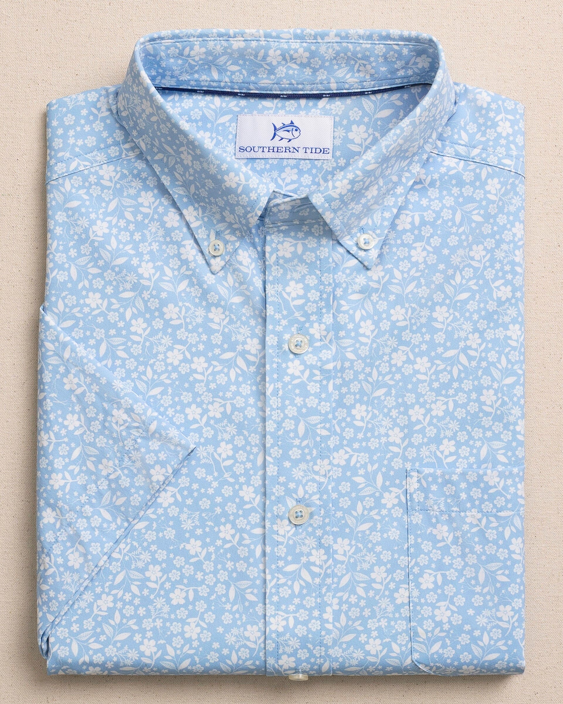 Garden Blooms Coastal Breeze® Short Sleeve Sport Shirt