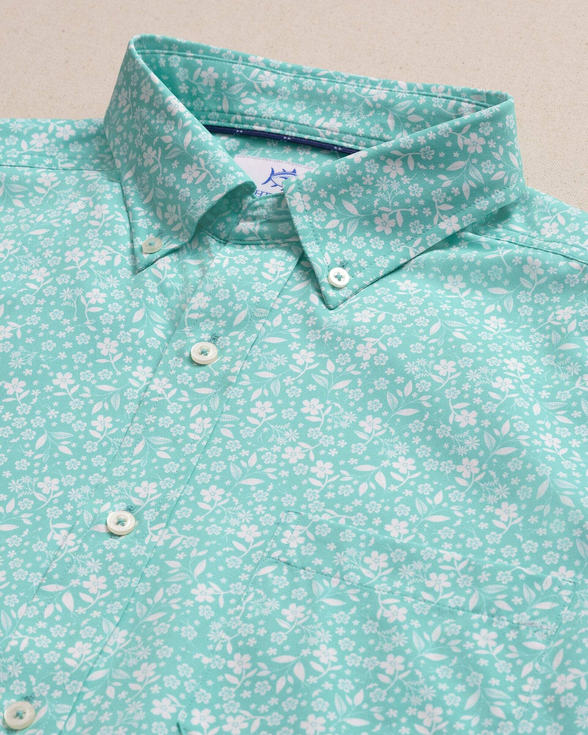 Garden Blooms Coastal Breeze® Short Sleeve Sport Shirt - Image 10