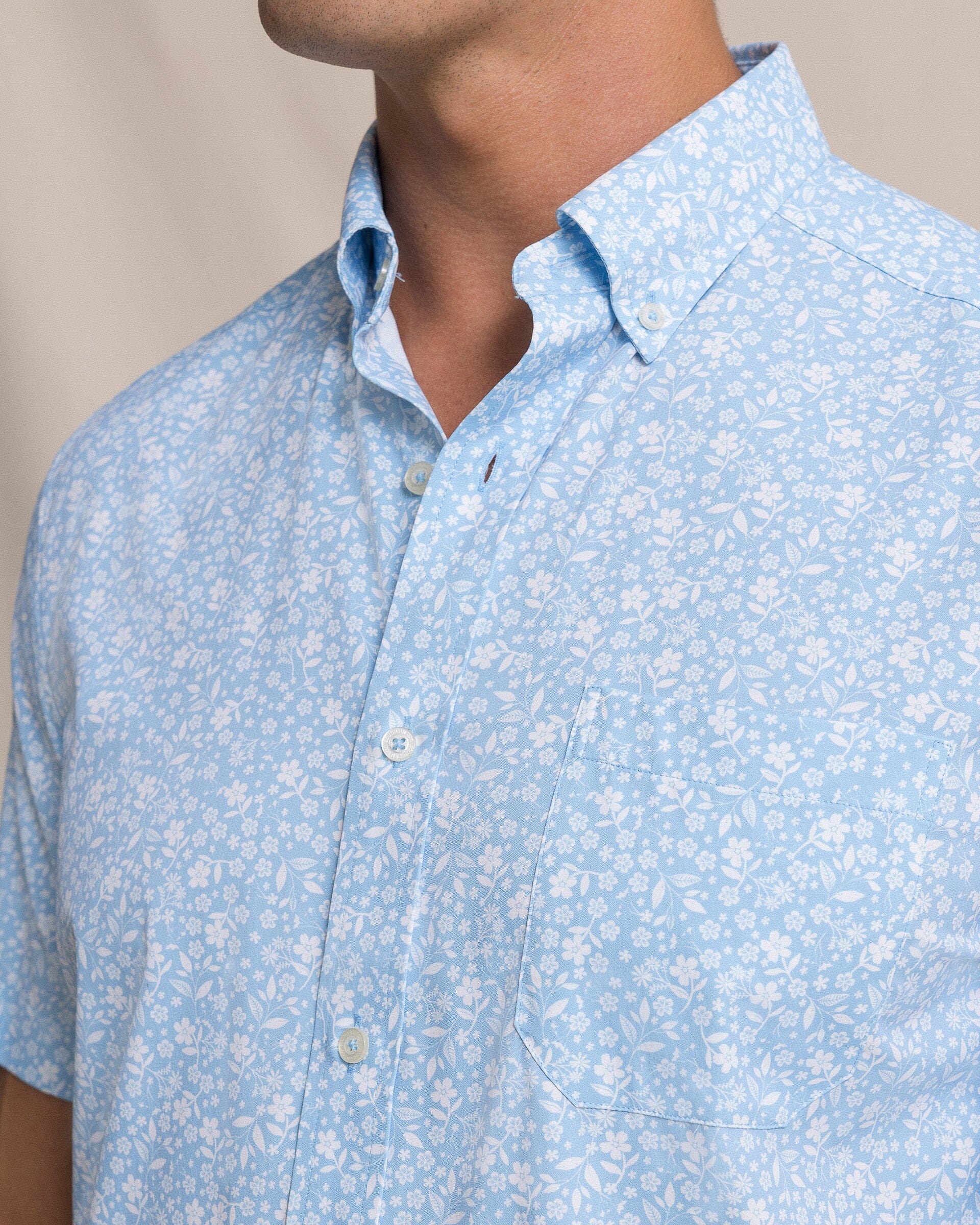Garden Blooms Coastal Breeze® Short Sleeve Sport Shirt - Image 5