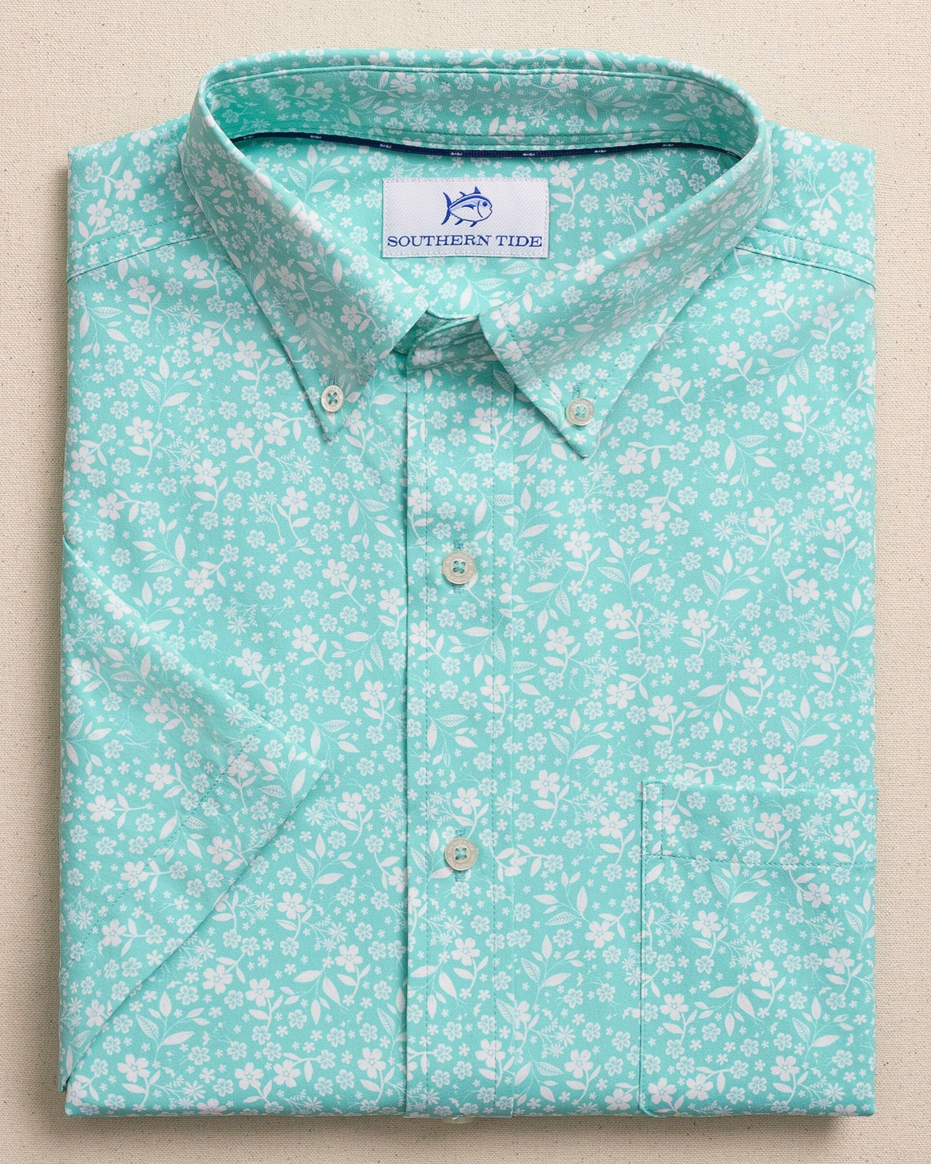 Garden Blooms Coastal Breeze® Short Sleeve Sport Shirt - Image 9