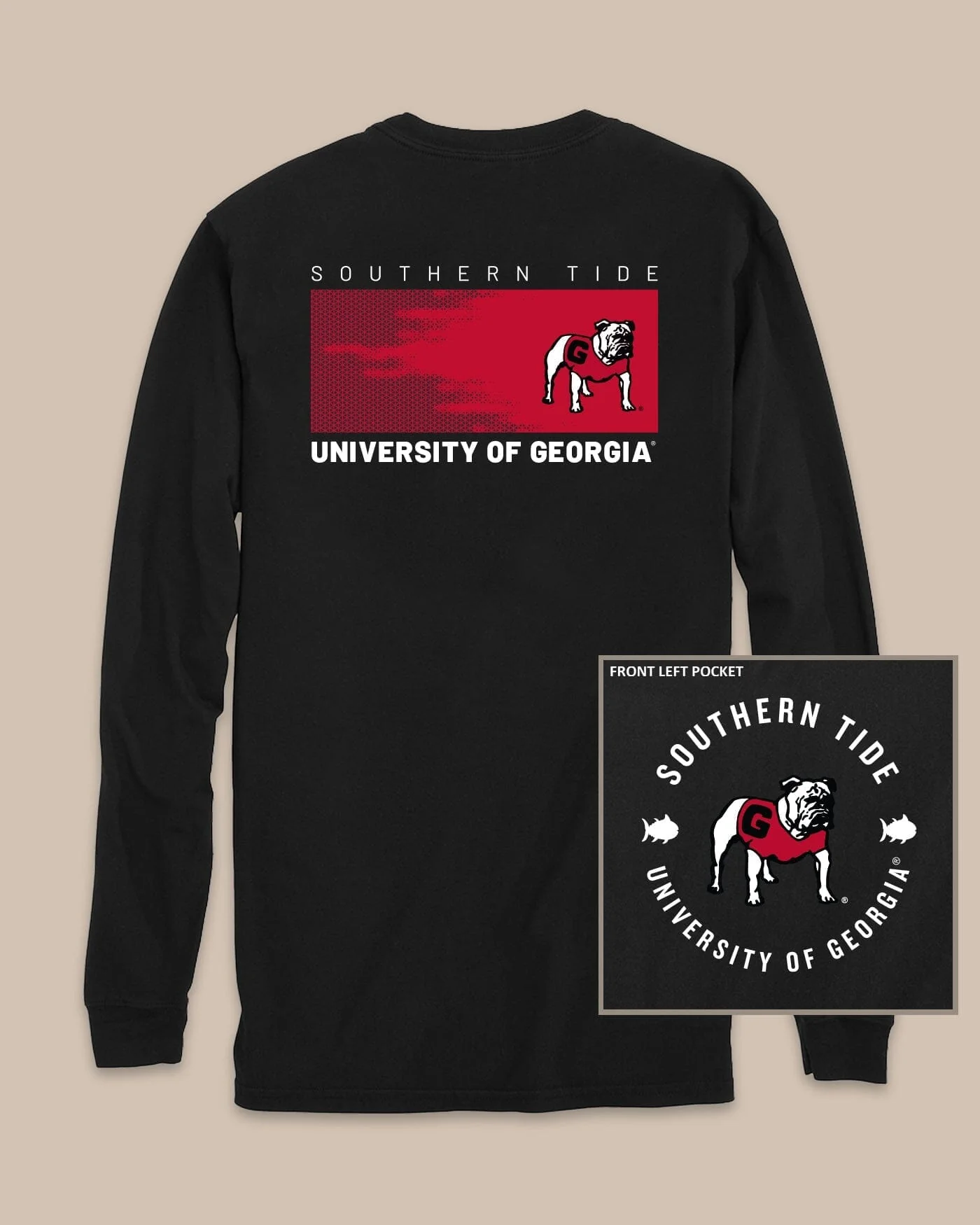 Georgia Bulldogs Gameday Hexagon Gradient T-Shirt - Image 2