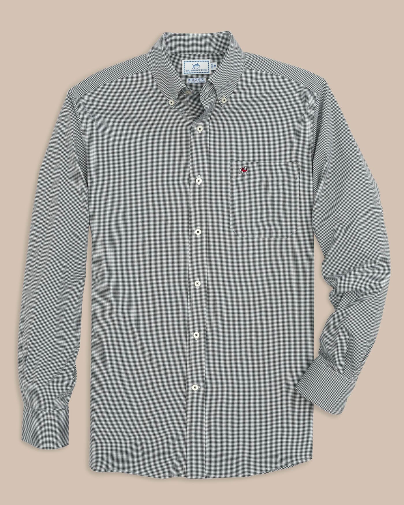 Georgia Bulldogs Gingham Button Down Shirt - Image 3