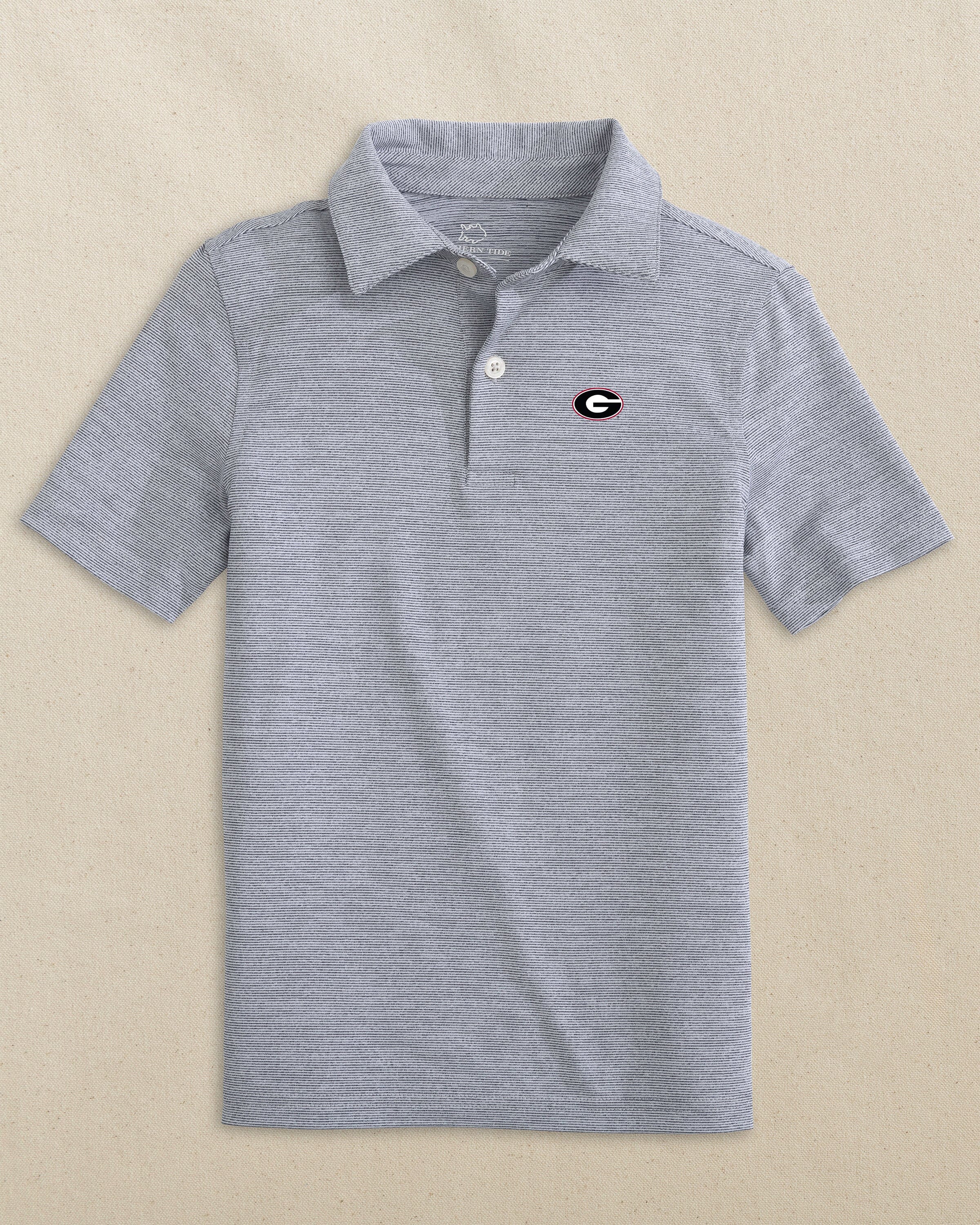 Georgia Bulldogs Oval G Boys Driver Spacedye Polo Shirt - Image 2