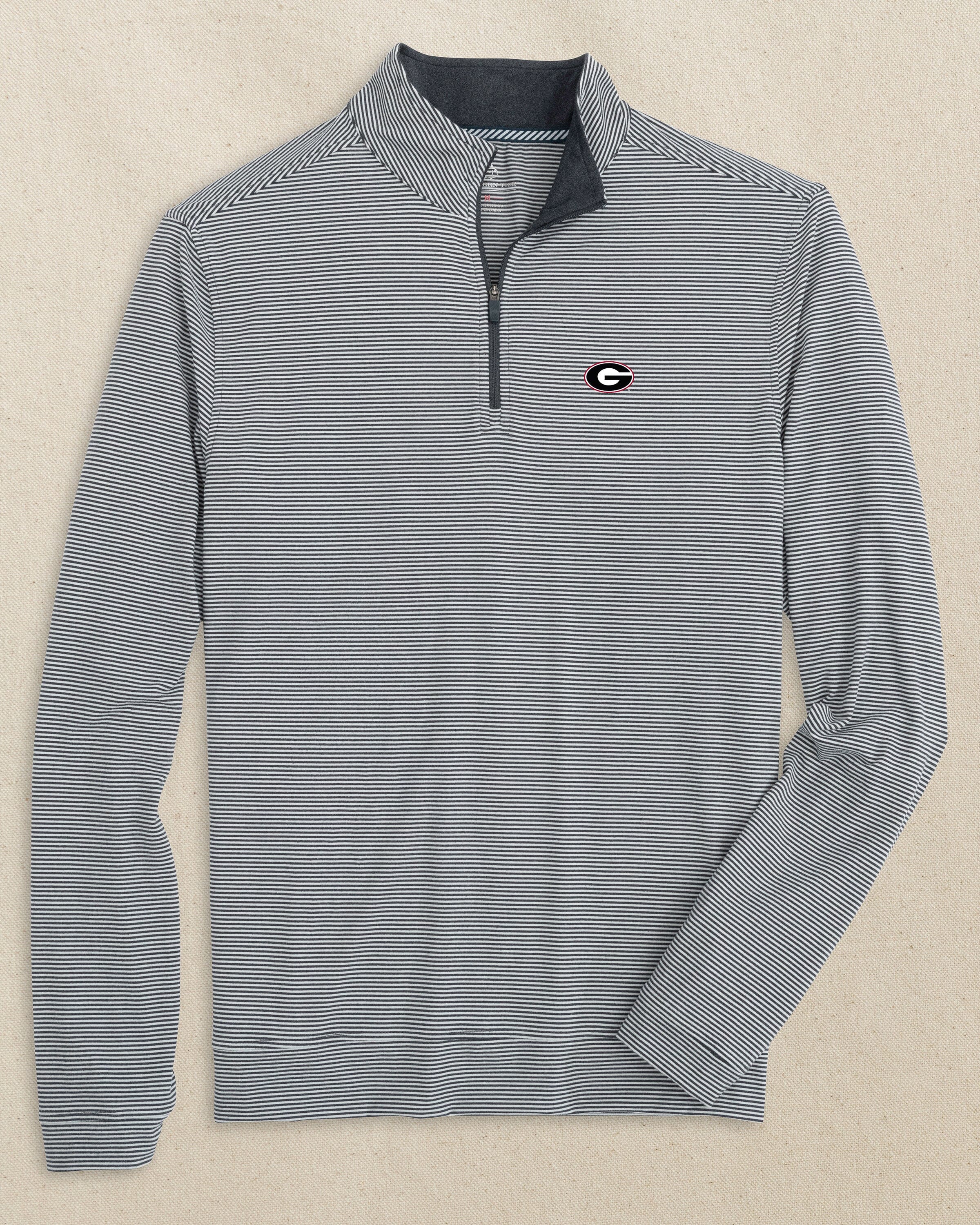 Georgia Bulldogs Oval G Cruiser Micro-Stripe Quarter Zip - Image 3