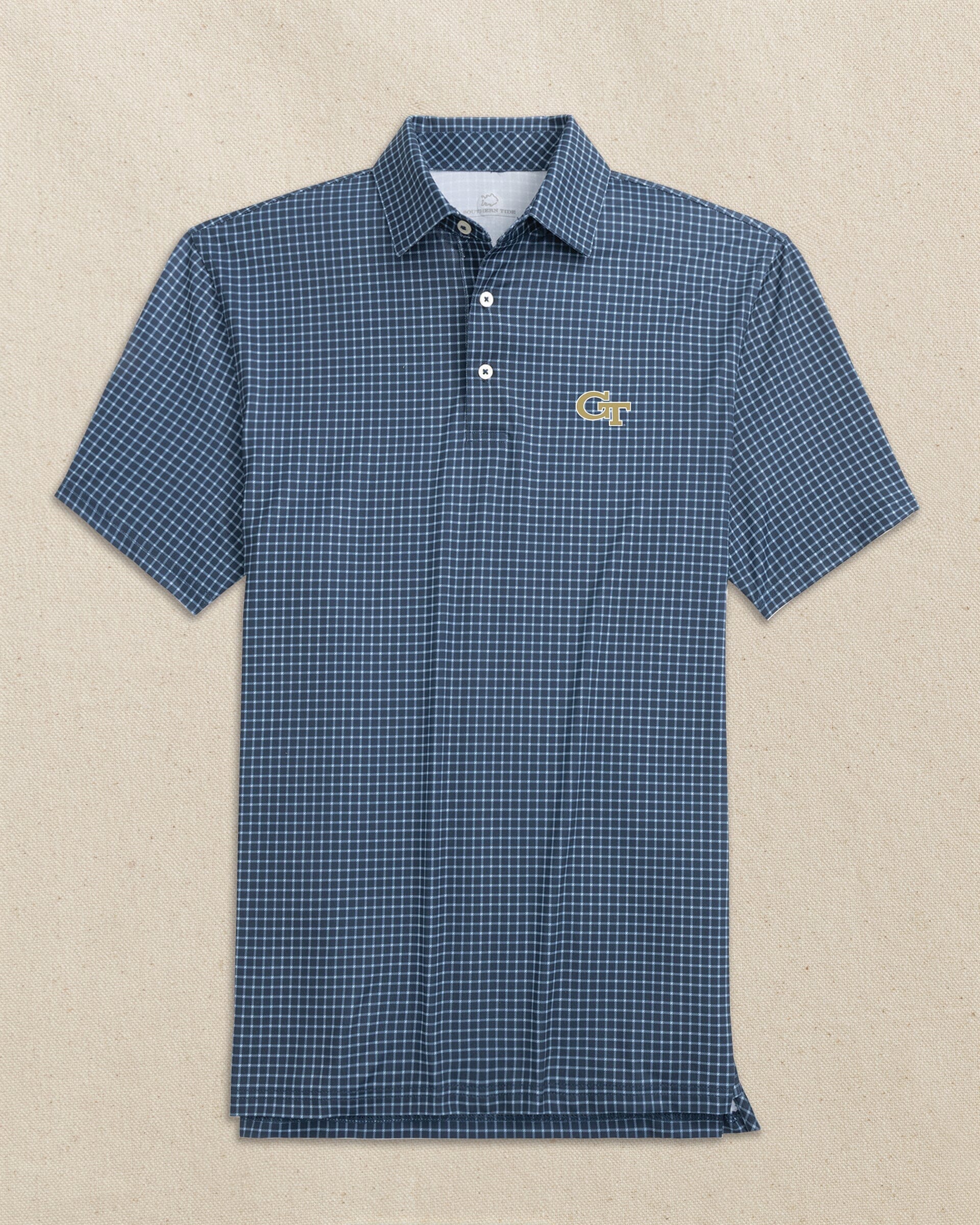Georgia Tech Driver Dunes Edge Plaid Polo - Image 2