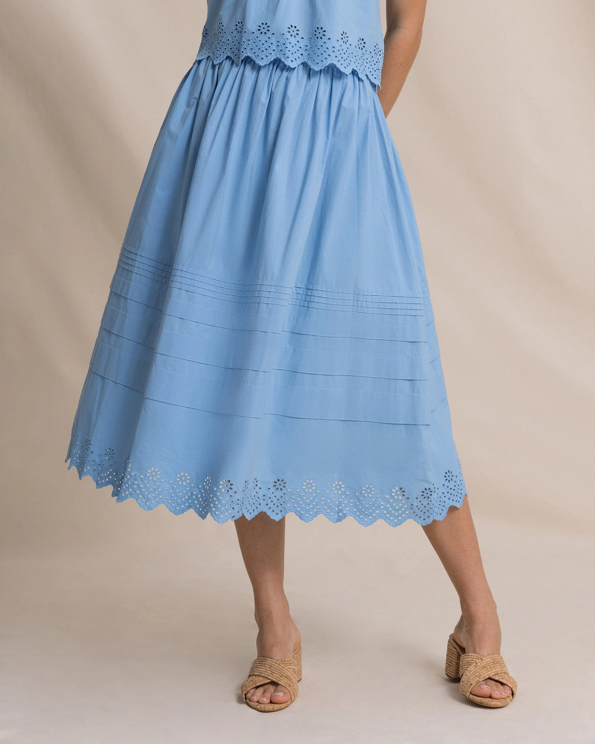 Gigi Eyelet Midi Skirt - Image 2