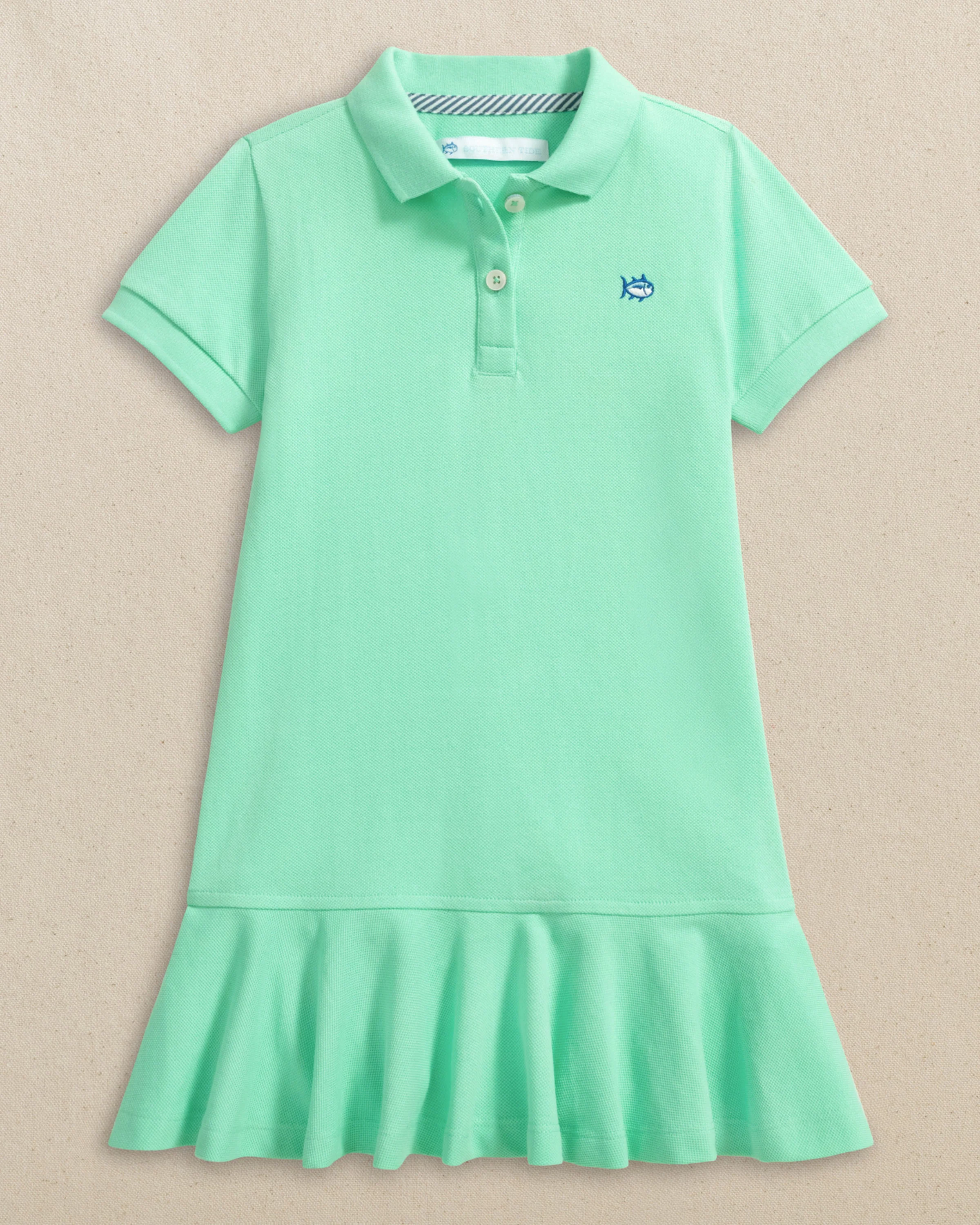 Girls Skipjack Dropwaist Polo Dress - Gulf Shores
