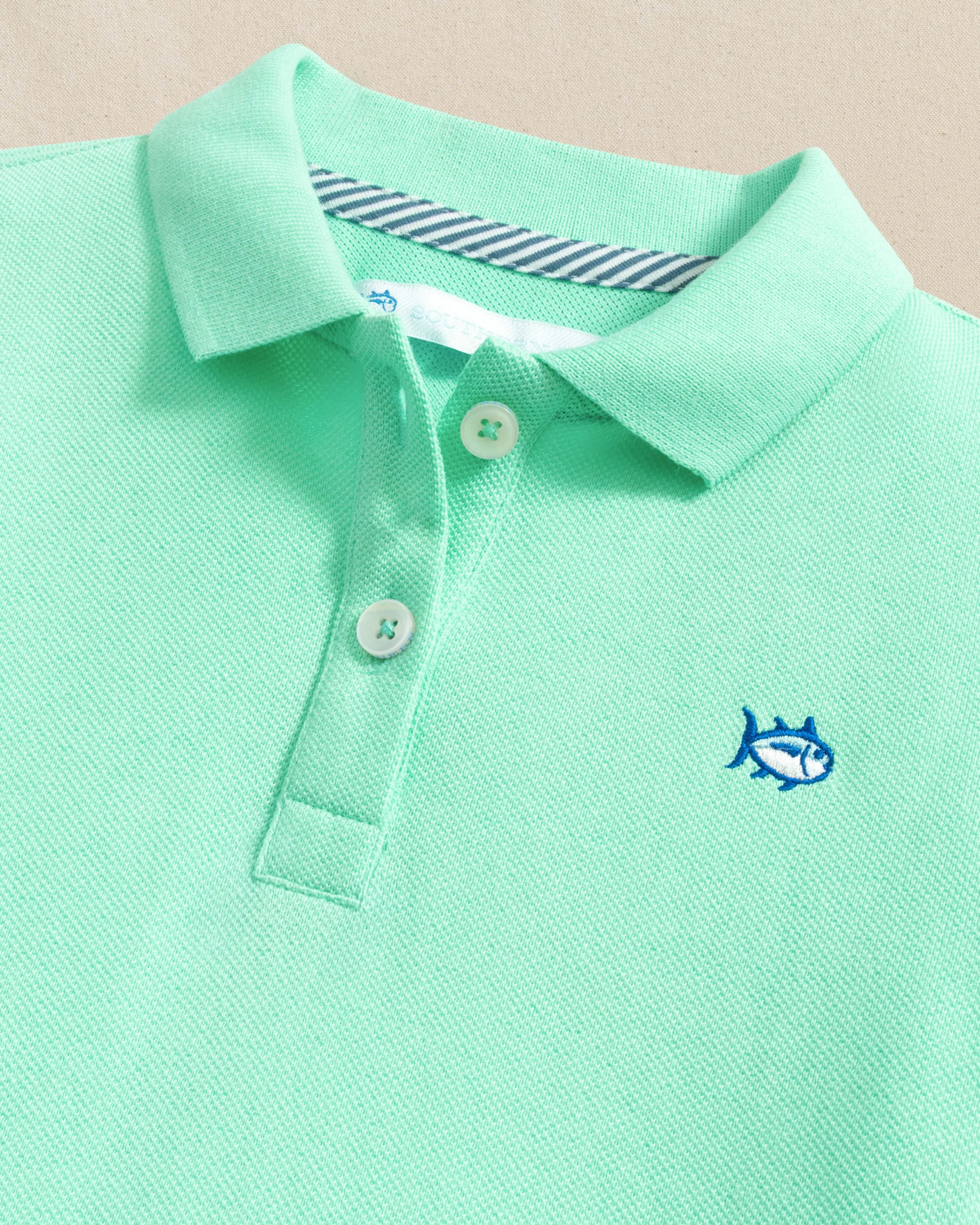 Girls Skipjack Dropwaist Polo Dress - Gulf Shores - Image 3