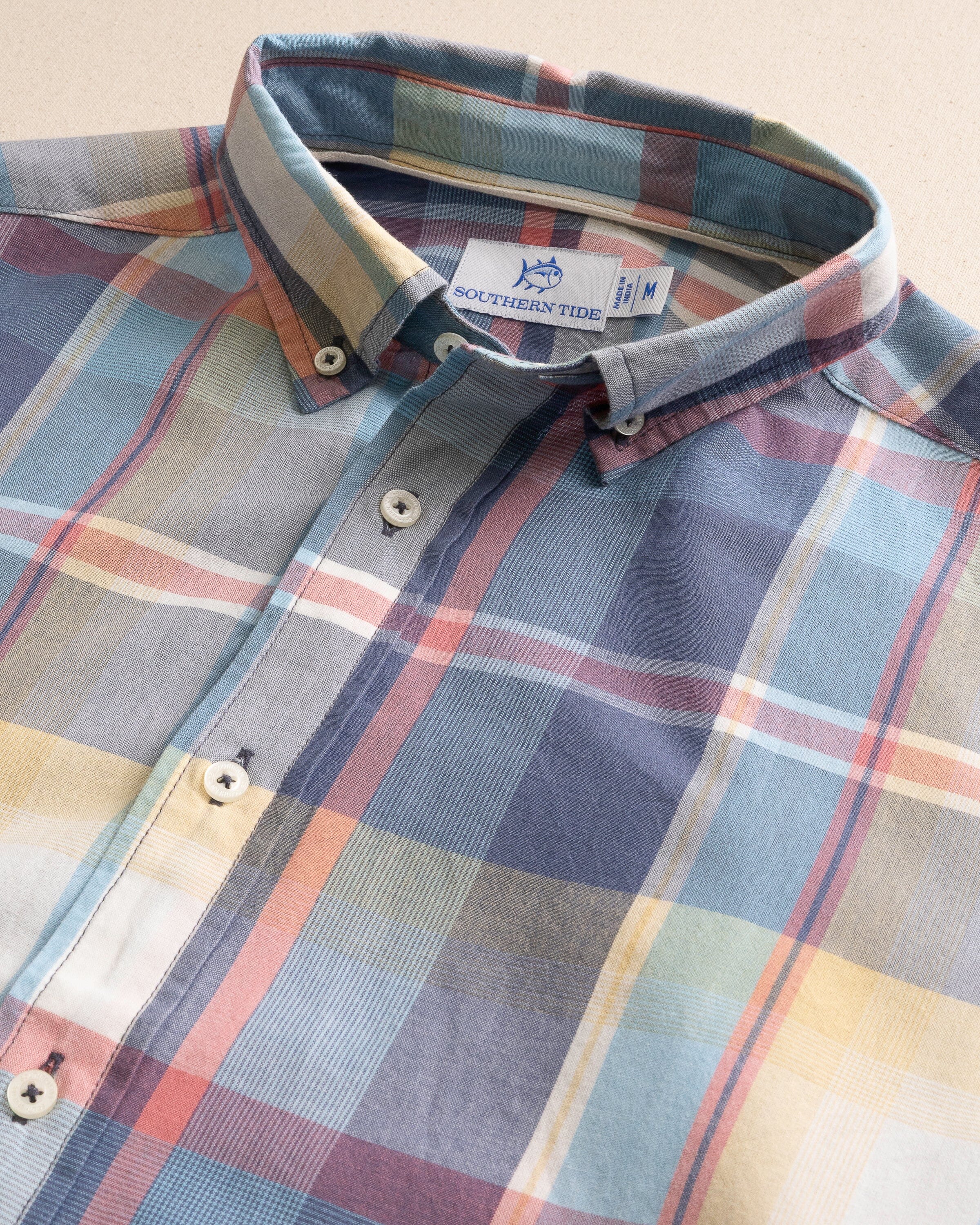 Gulf Breeze Madras Plaid Long Sleeve Sport Shirt - Image 2