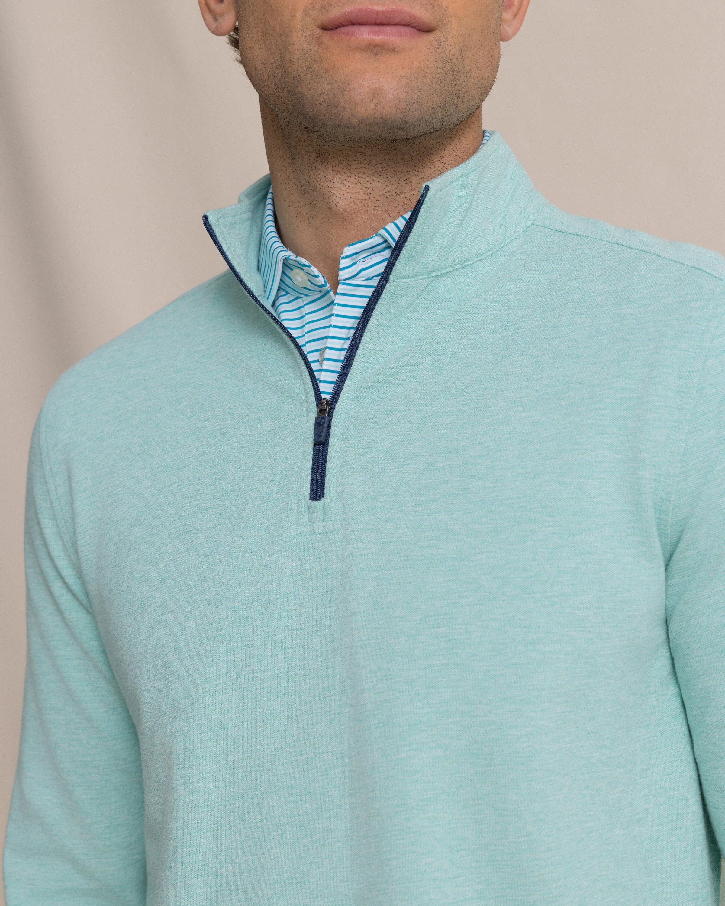 Gulf View Heather Quarter Zip - Image 2