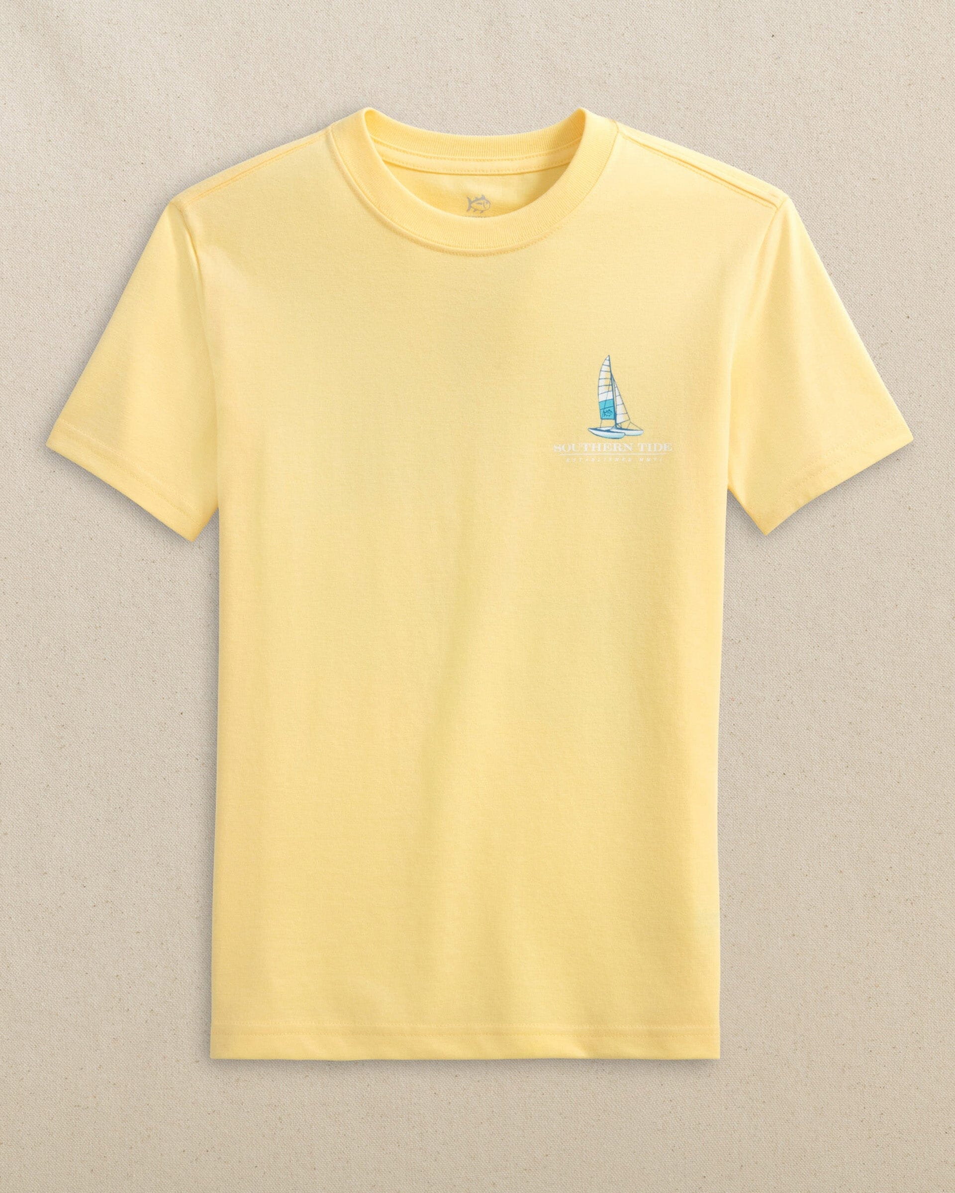 Kids Beach Catamarans Short Sleeve T-Shirt - Image 3
