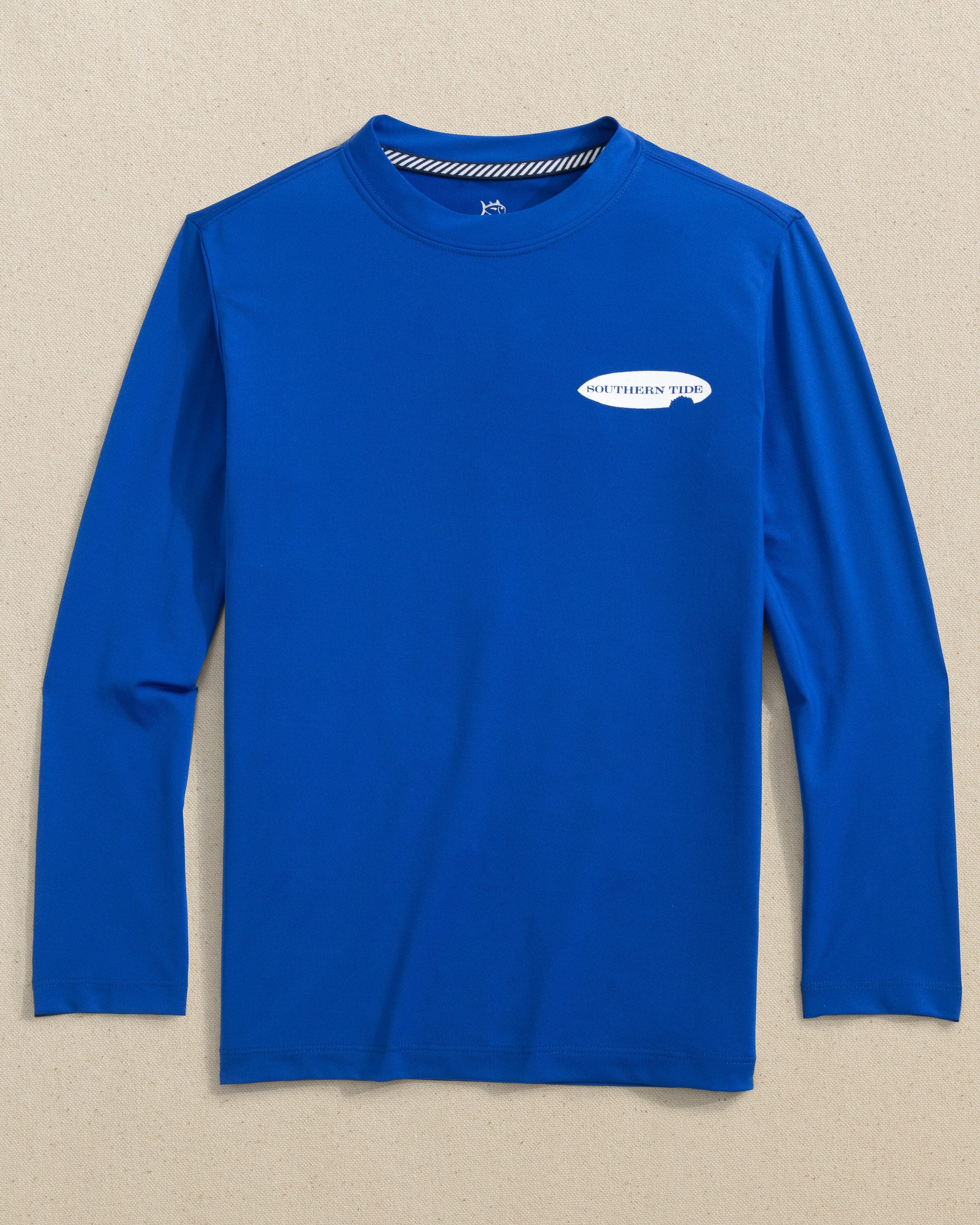 Kids Shark Bite Surfboards Long Sleeve Performance T-Shirt - Image 3
