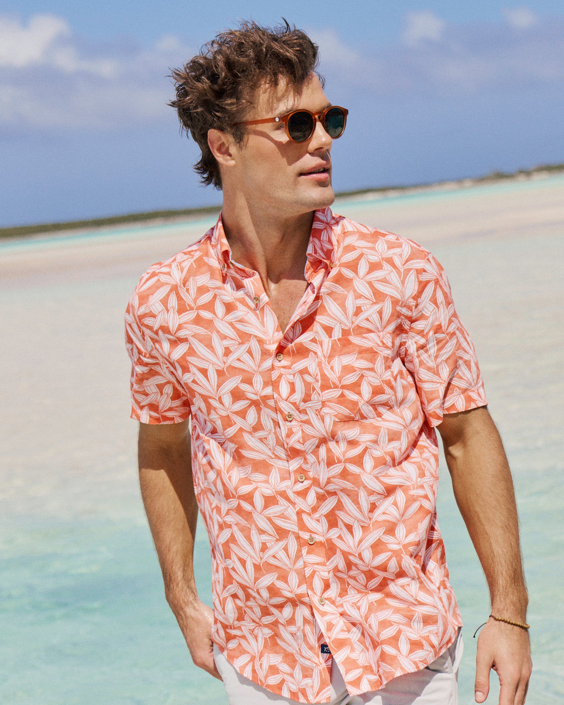 Kokomo Row Linen Rayon Short Sleeve Sport Shirt