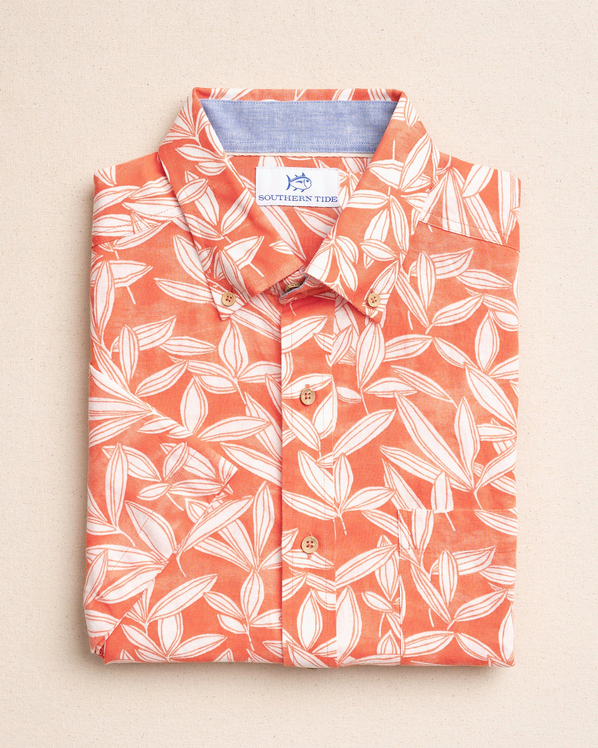 Kokomo Row Linen Rayon Short Sleeve Sport Shirt - Image 3