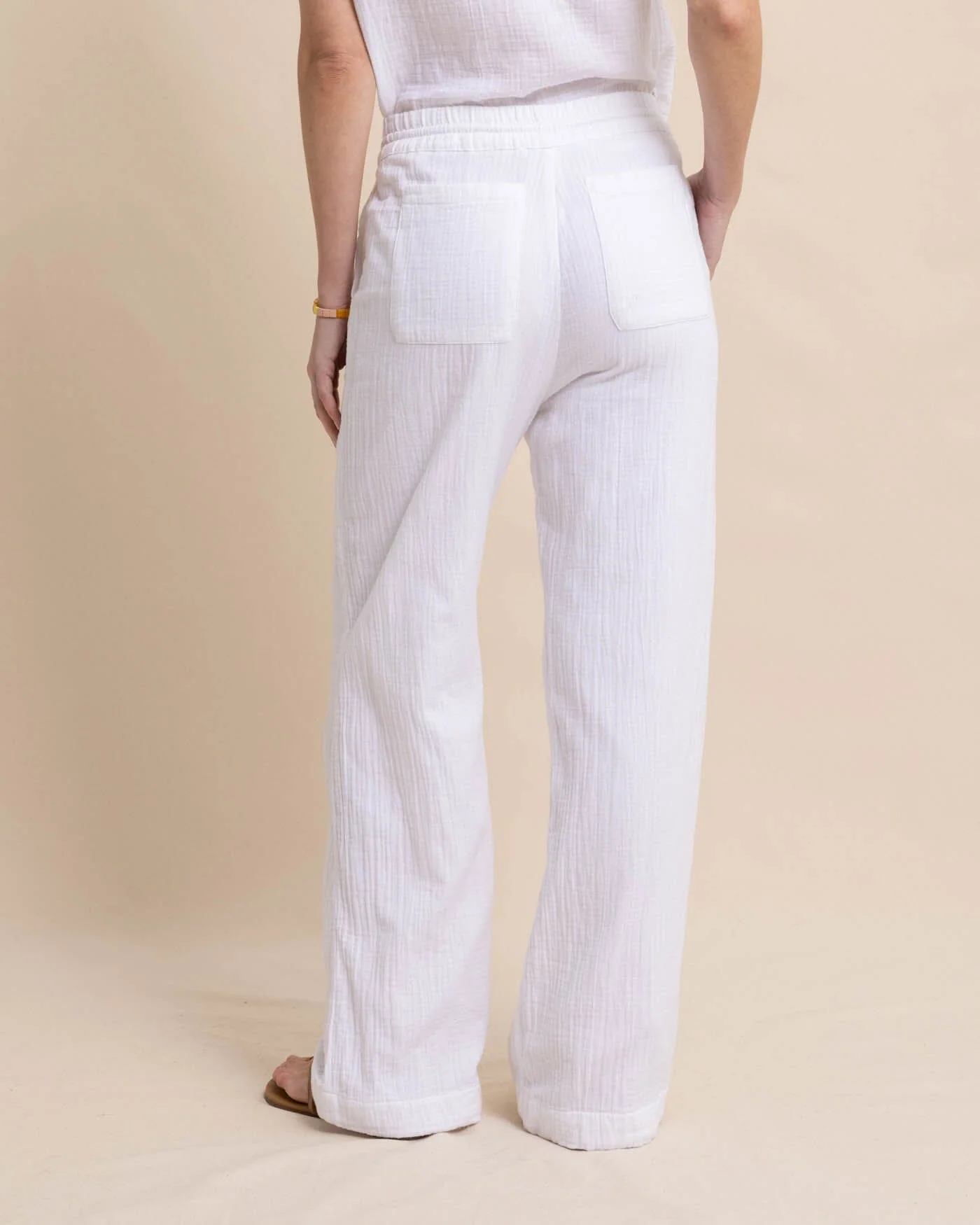 Laken Wide Leg Pant - Classic White - Image 10