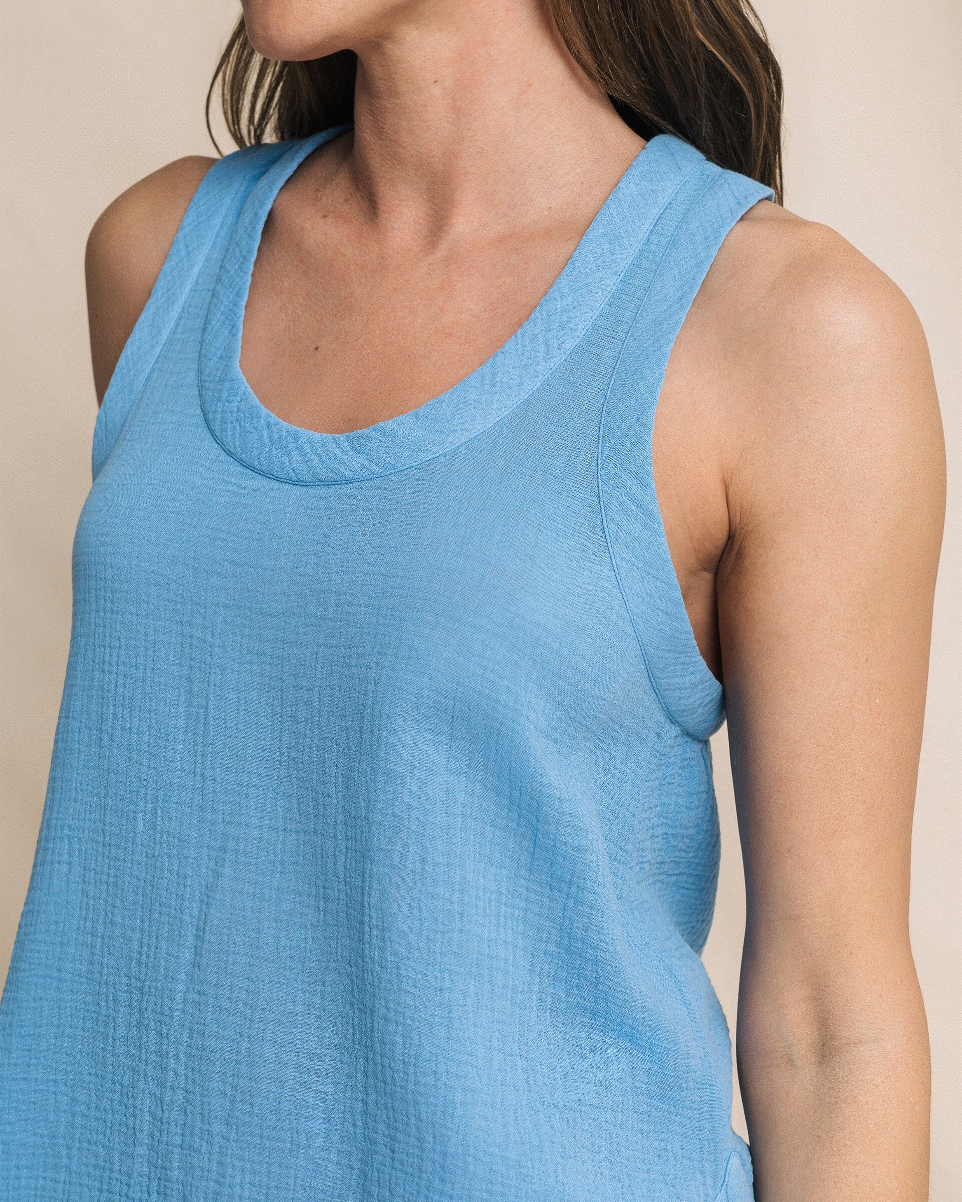 Leila Double Cloth Solid Tank - Image 3