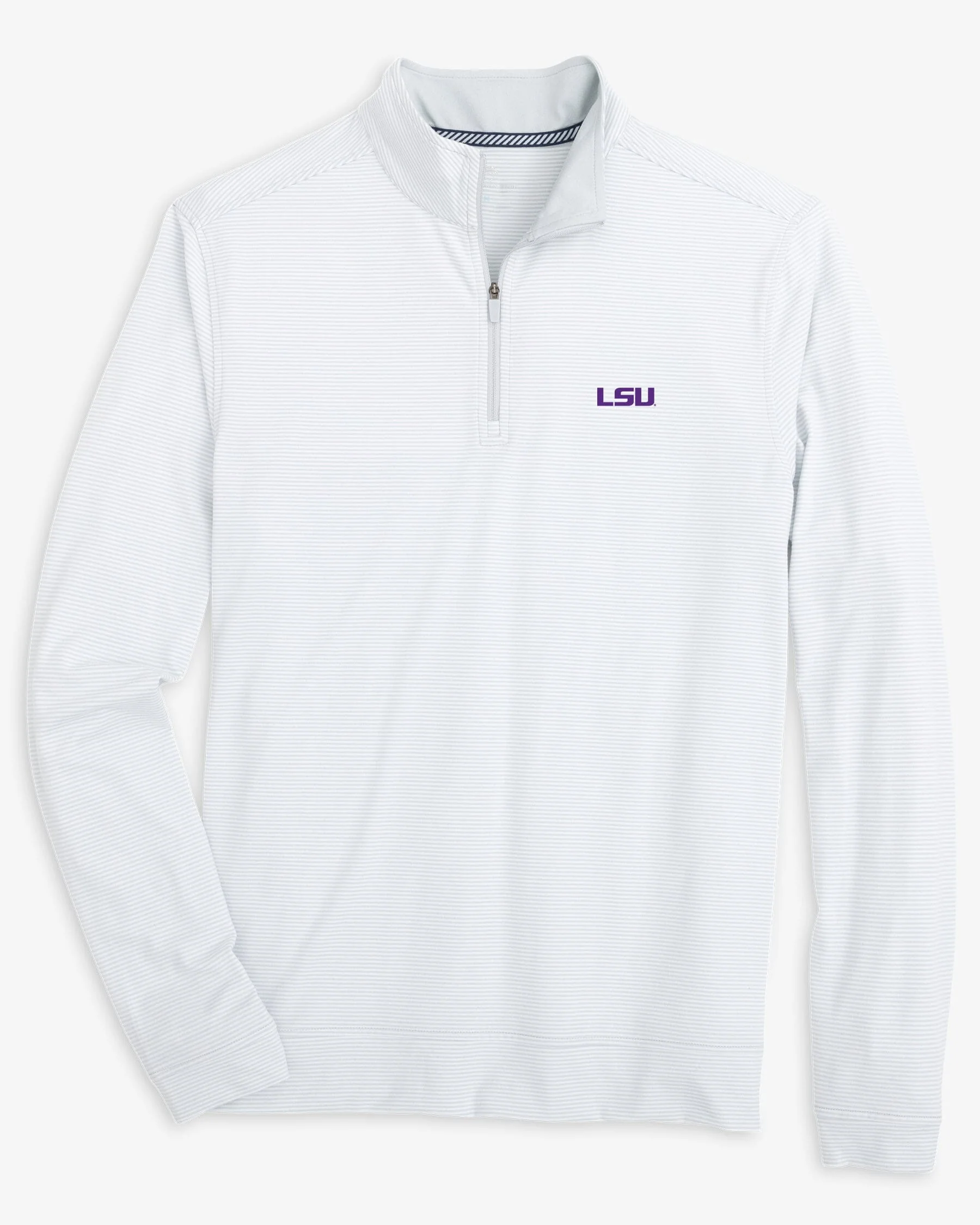LSU Tigers Cruiser Micro-Stripe Heather Quarter Zip - Image 4