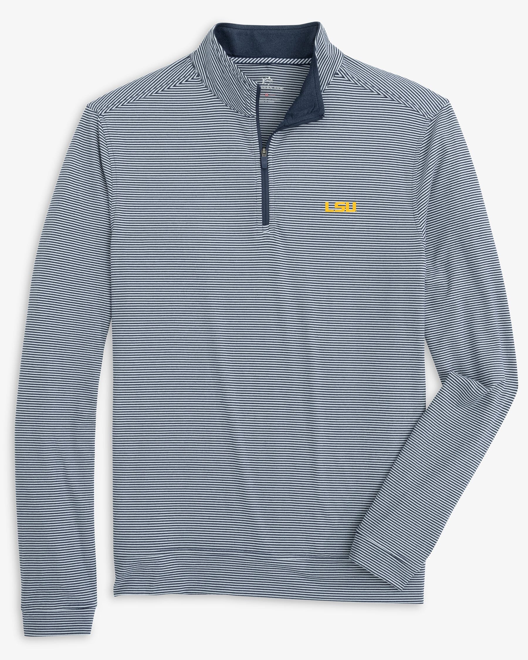 LSU Tigers Cruiser Micro-Stripe Heather Quarter Zip - Image 5