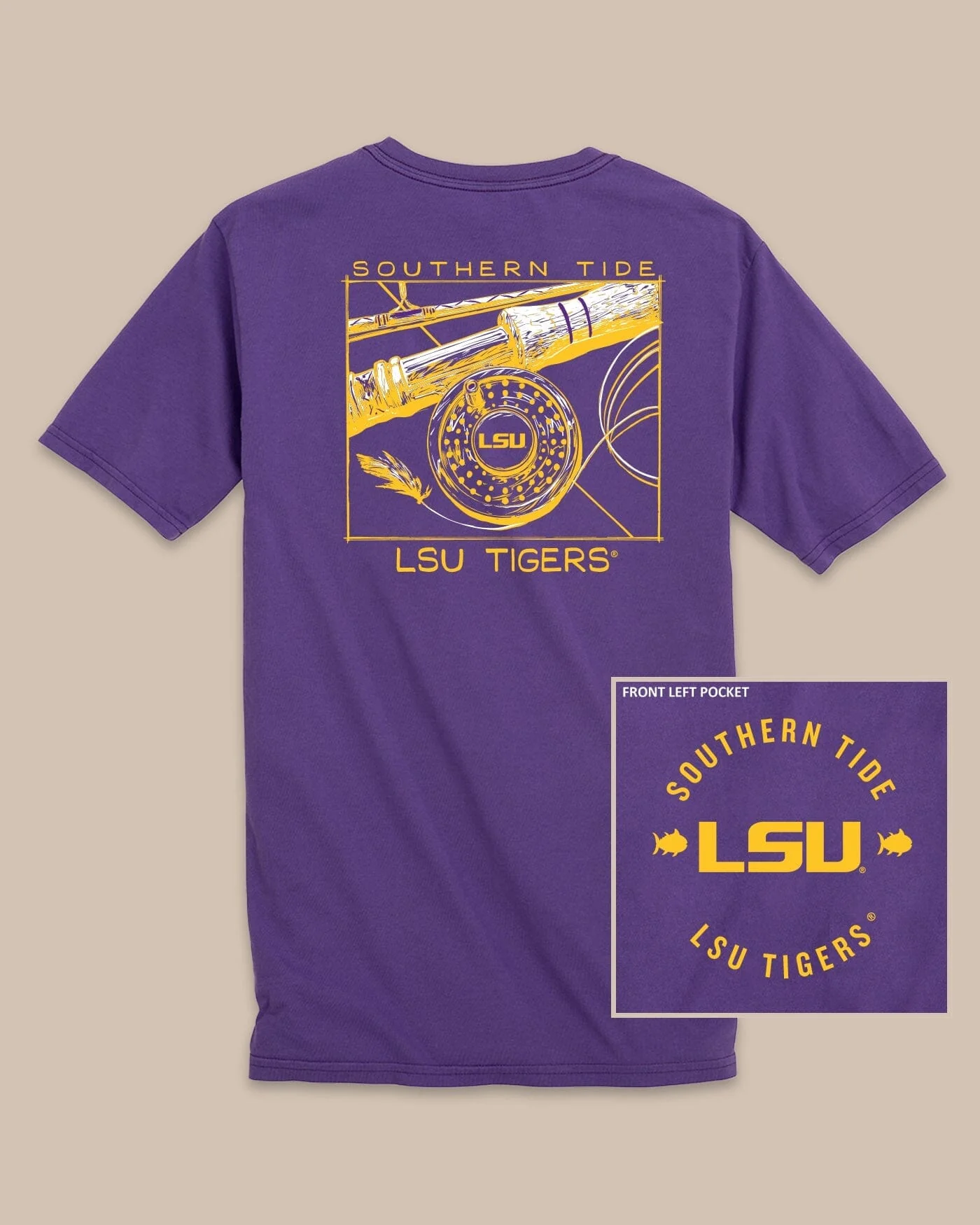LSU Tigers Gameday Fly Reel T-Shirt - Image 2