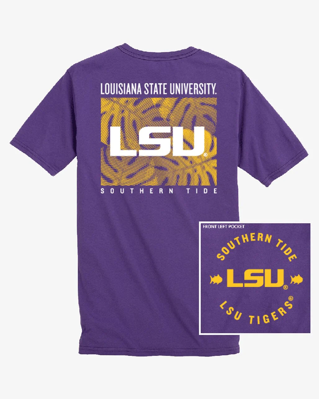 LSU Tigers Halftone Monstera T-Shirt