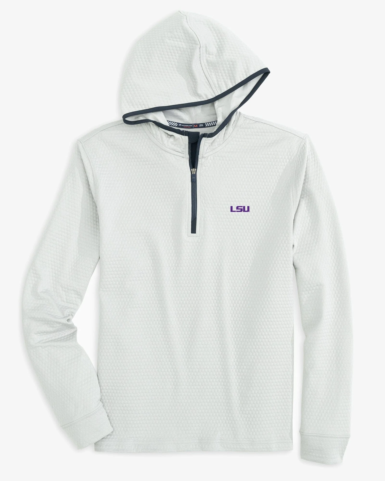 LSU Tigers Scuttle Heather Quarter Zip Hoodie - Image 3