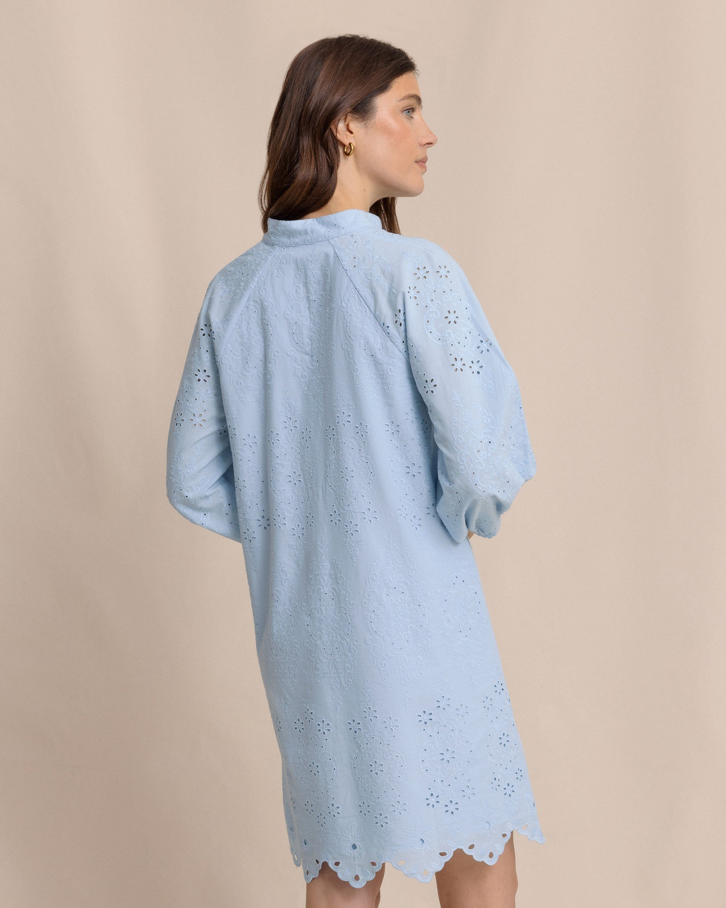 Mandy Embroidered Bubble Sleeve Dress - Image 2