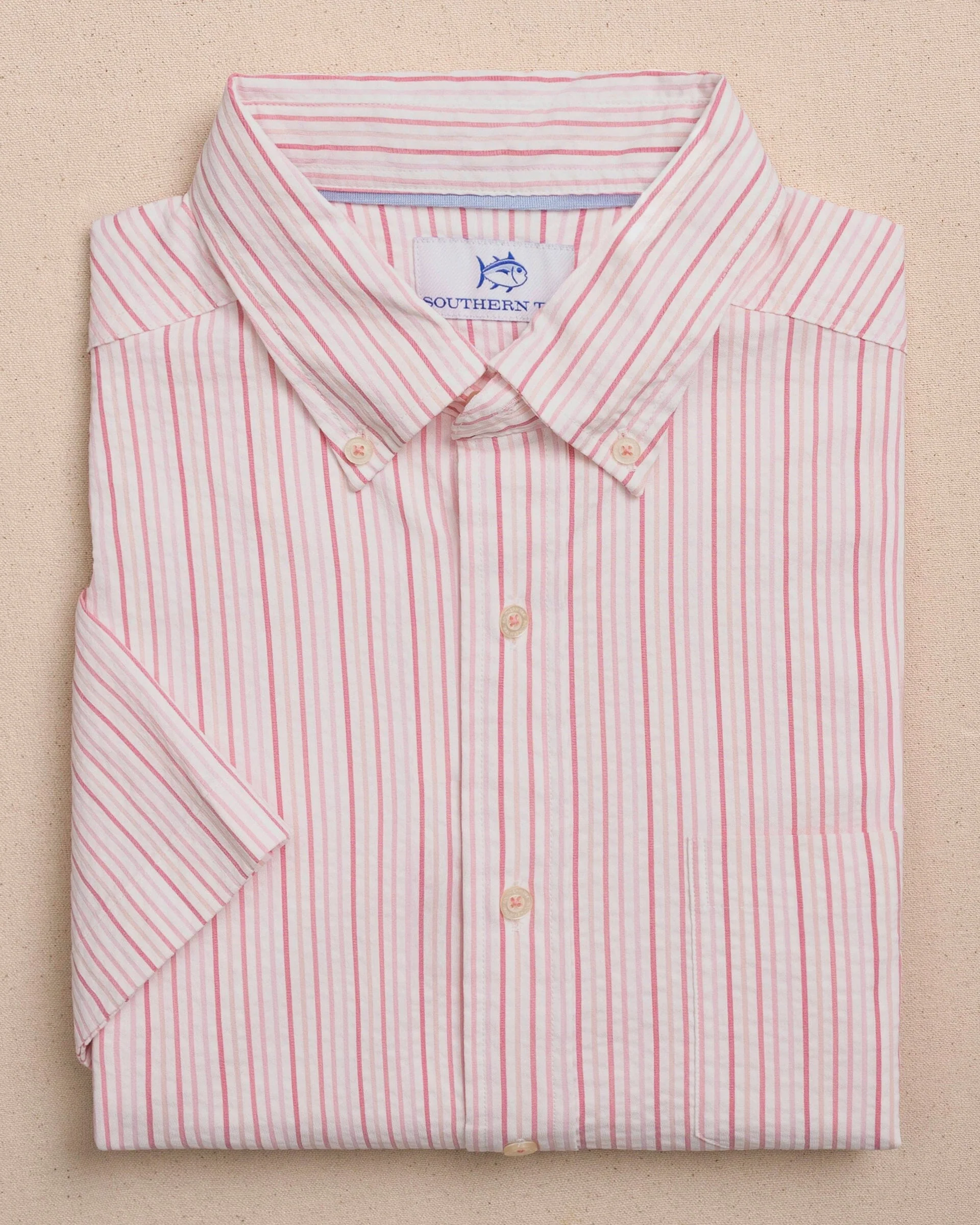 Marina Seersucker Coastal Breeze® Short Sleeve Sport Shirt - Image 10