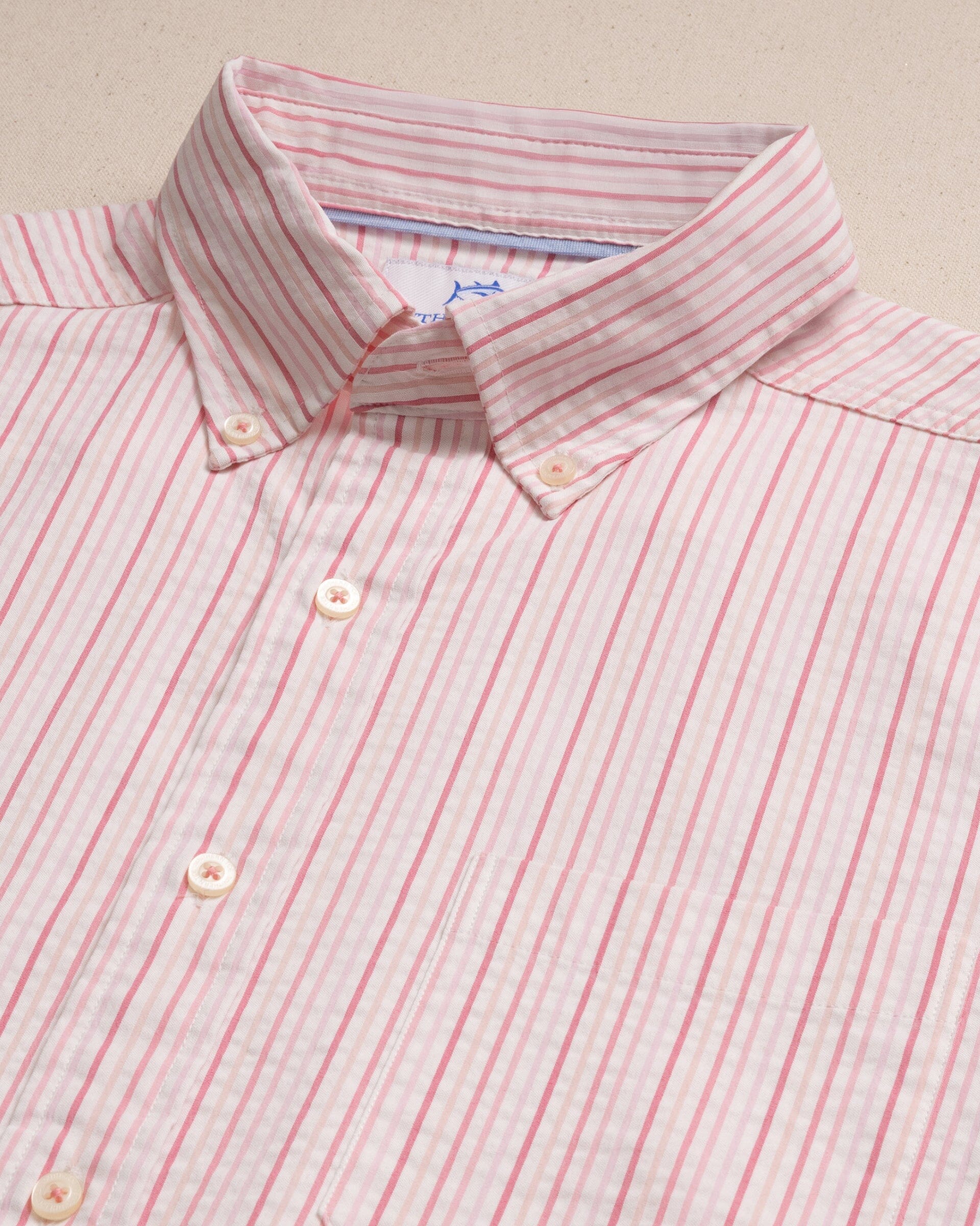 Marina Seersucker Coastal Breeze® Short Sleeve Sport Shirt - Image 11