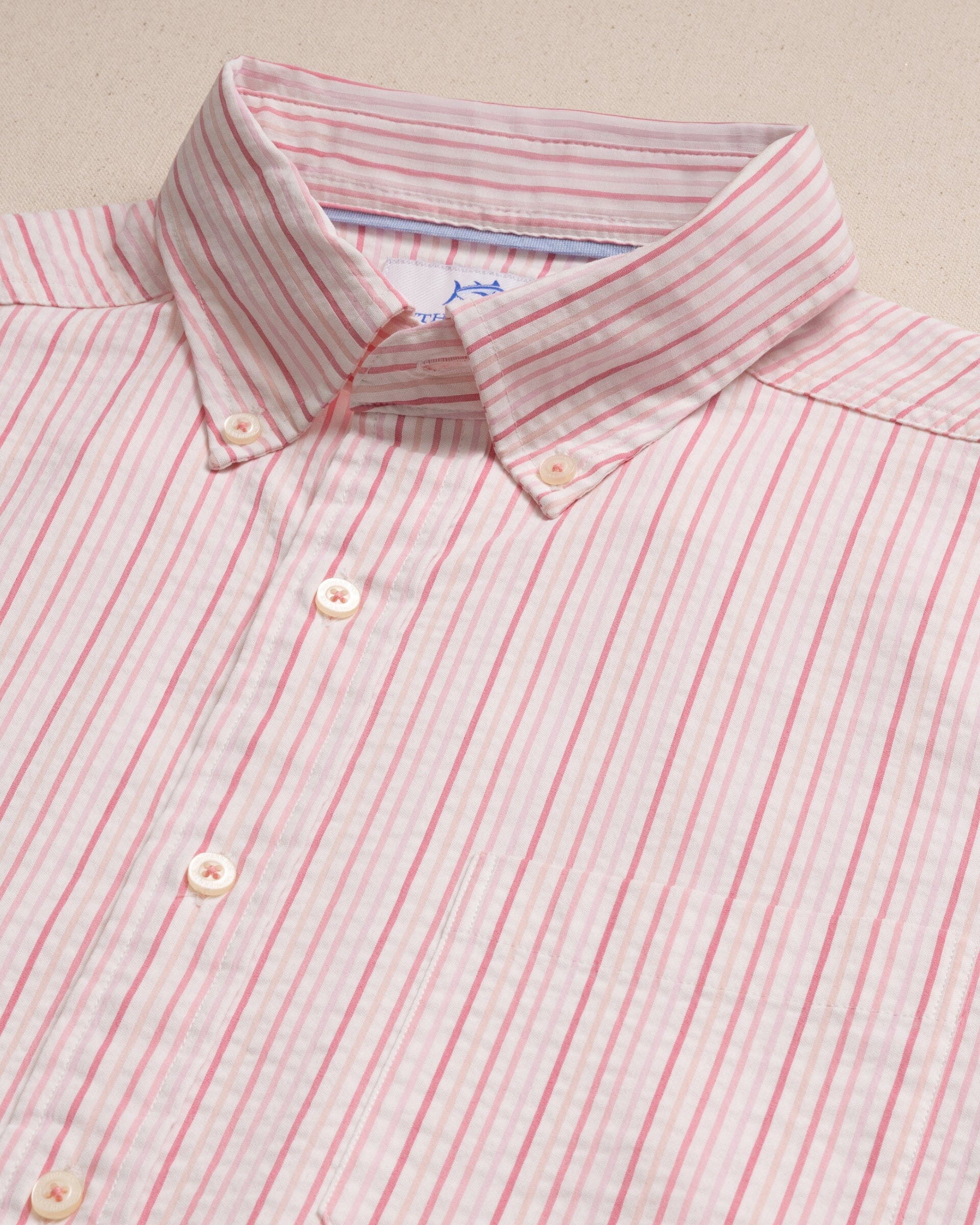 Marina Seersucker Coastal Breeze® Short Sleeve Sport Shirt - Image 13