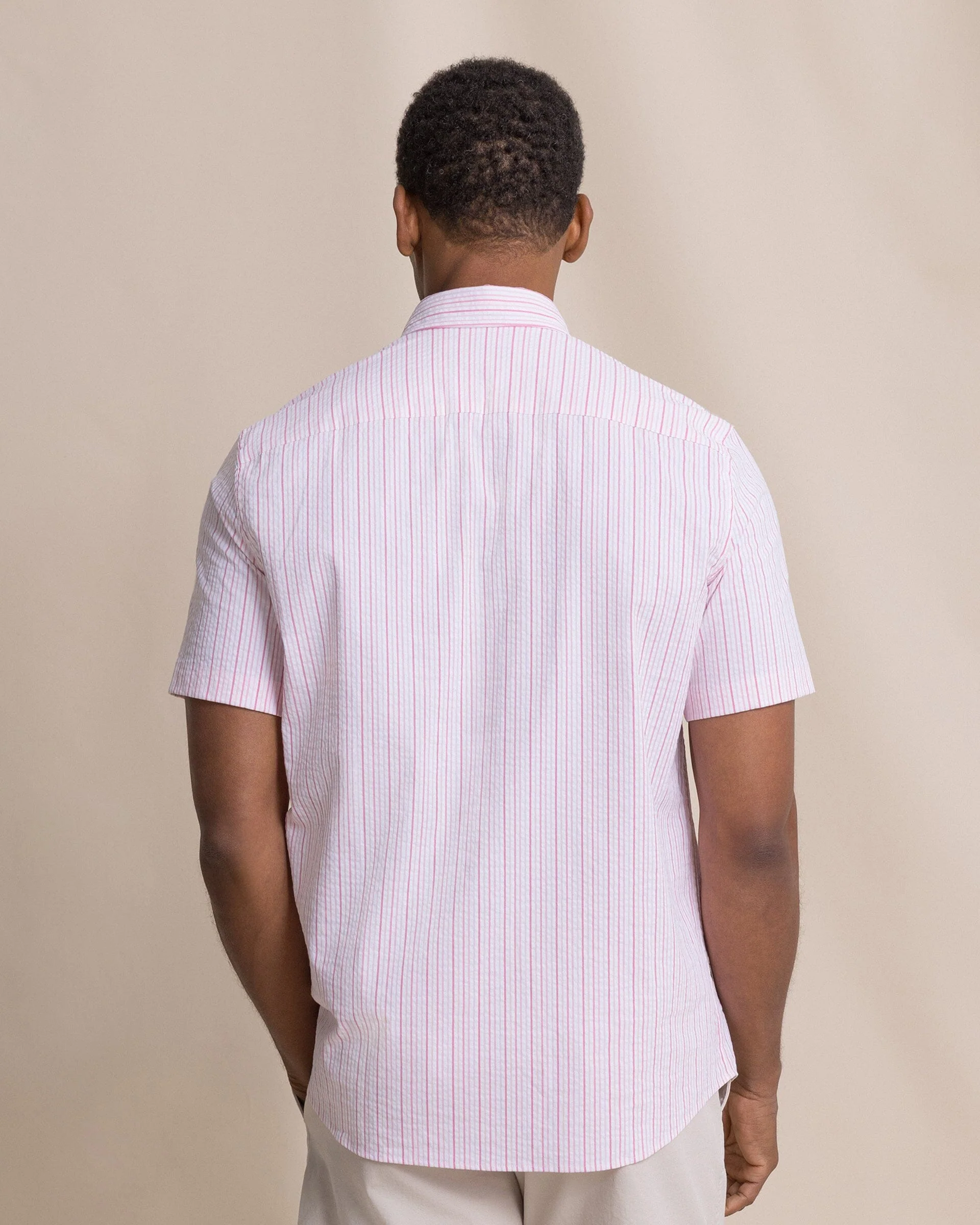 Marina Seersucker Coastal Breeze® Short Sleeve Sport Shirt - Image 17